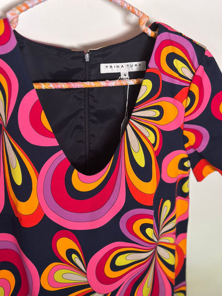 Trina Turk | Retro Floral Print Dress