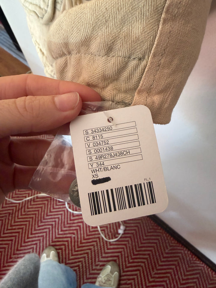 Free People | Linen/Cotton Blend Vest, XS
