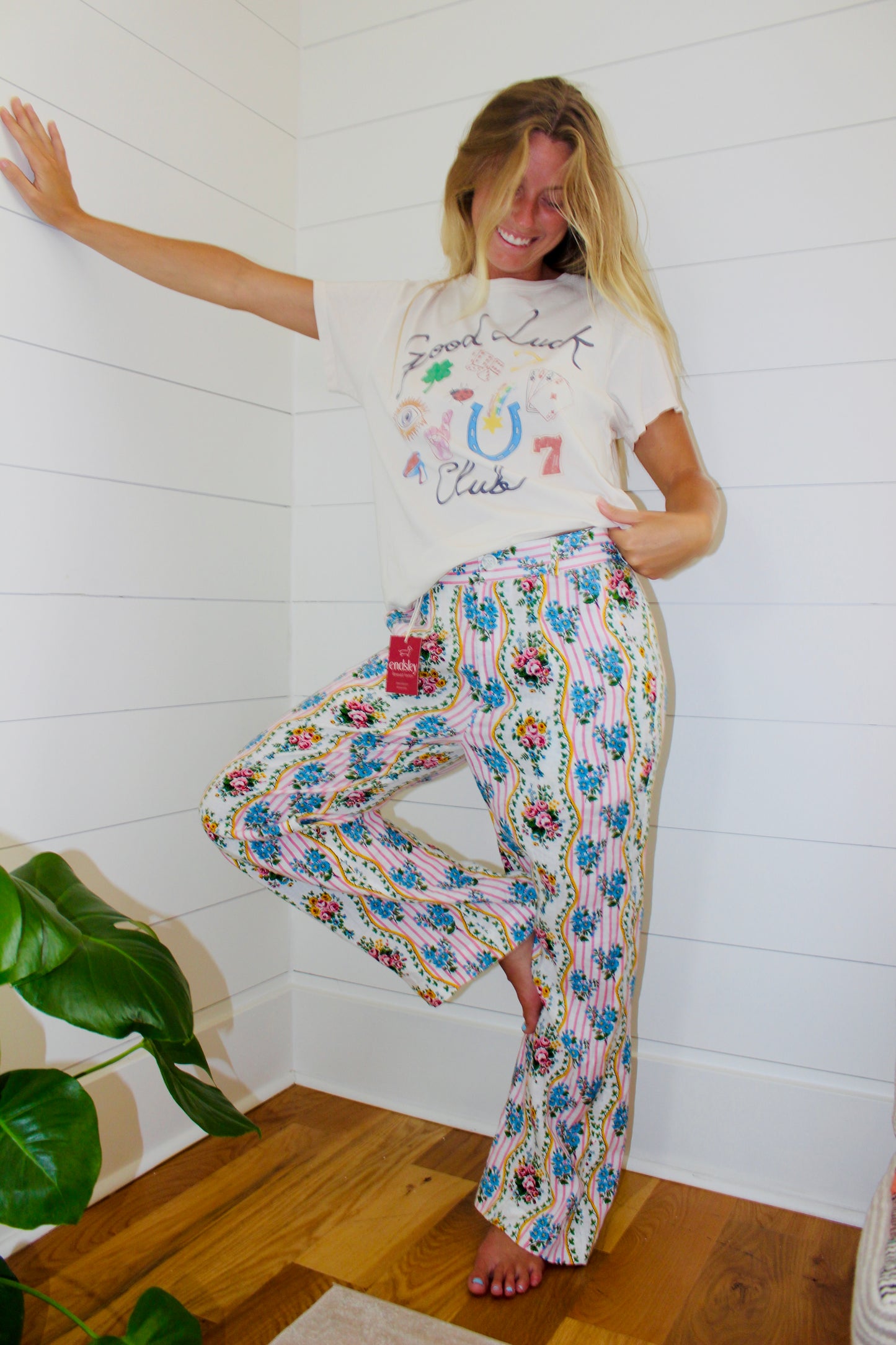 LETLUV  x Anthropologie | Good Luck Graphic Tee, L