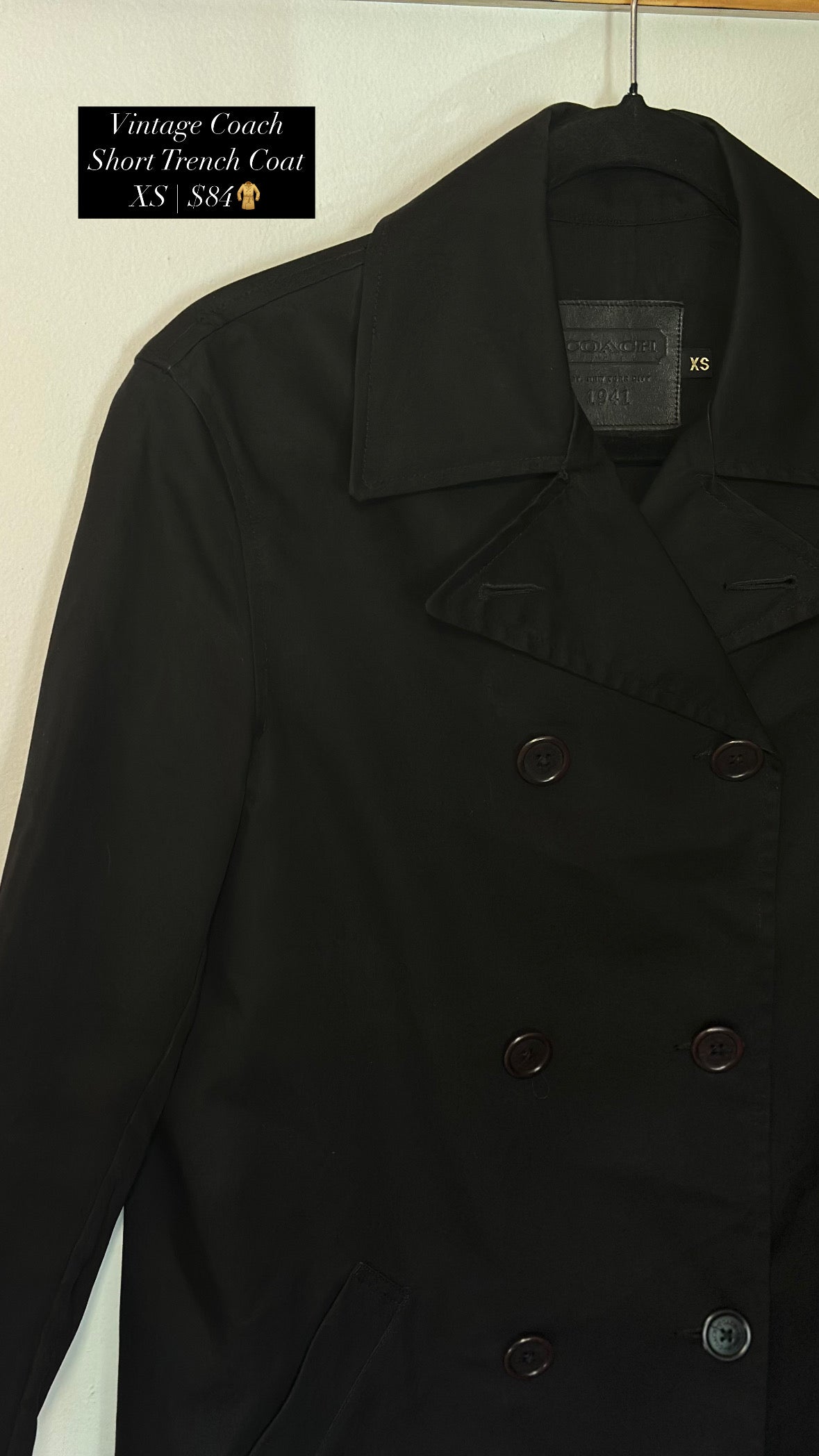 Coach | Vintage Short Trench Coat