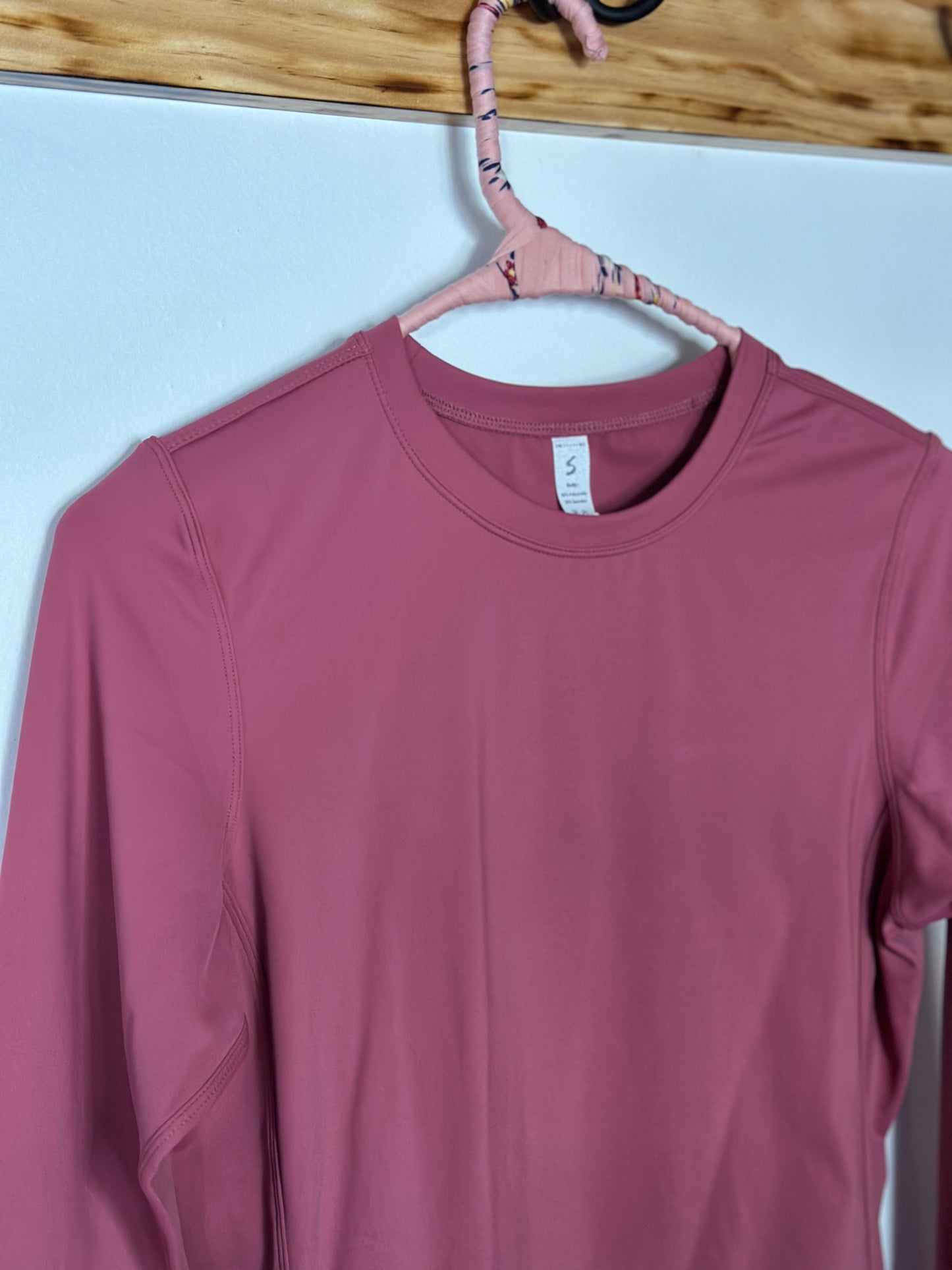 The Gym People | Soft Slim Fit Long Sleeve Crewneck | Dark Pink