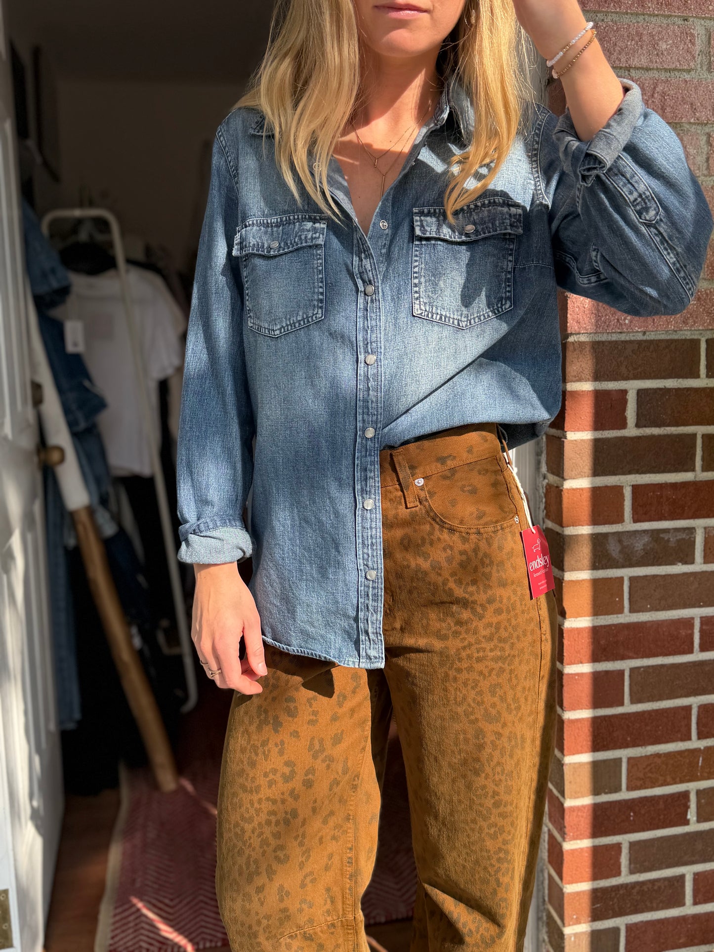 J Crew | Denim Snap Button Down, 12
