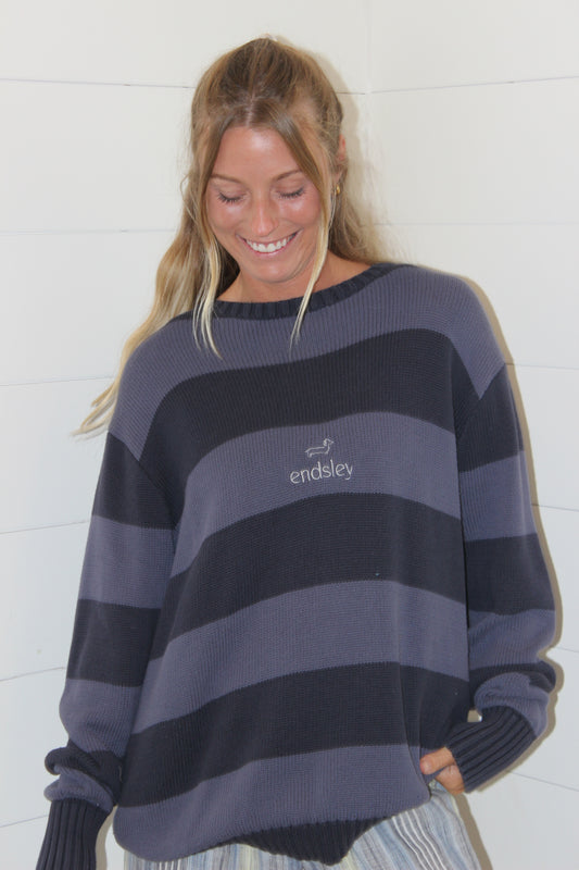 Endsley | Doxie Striped Sweater, L