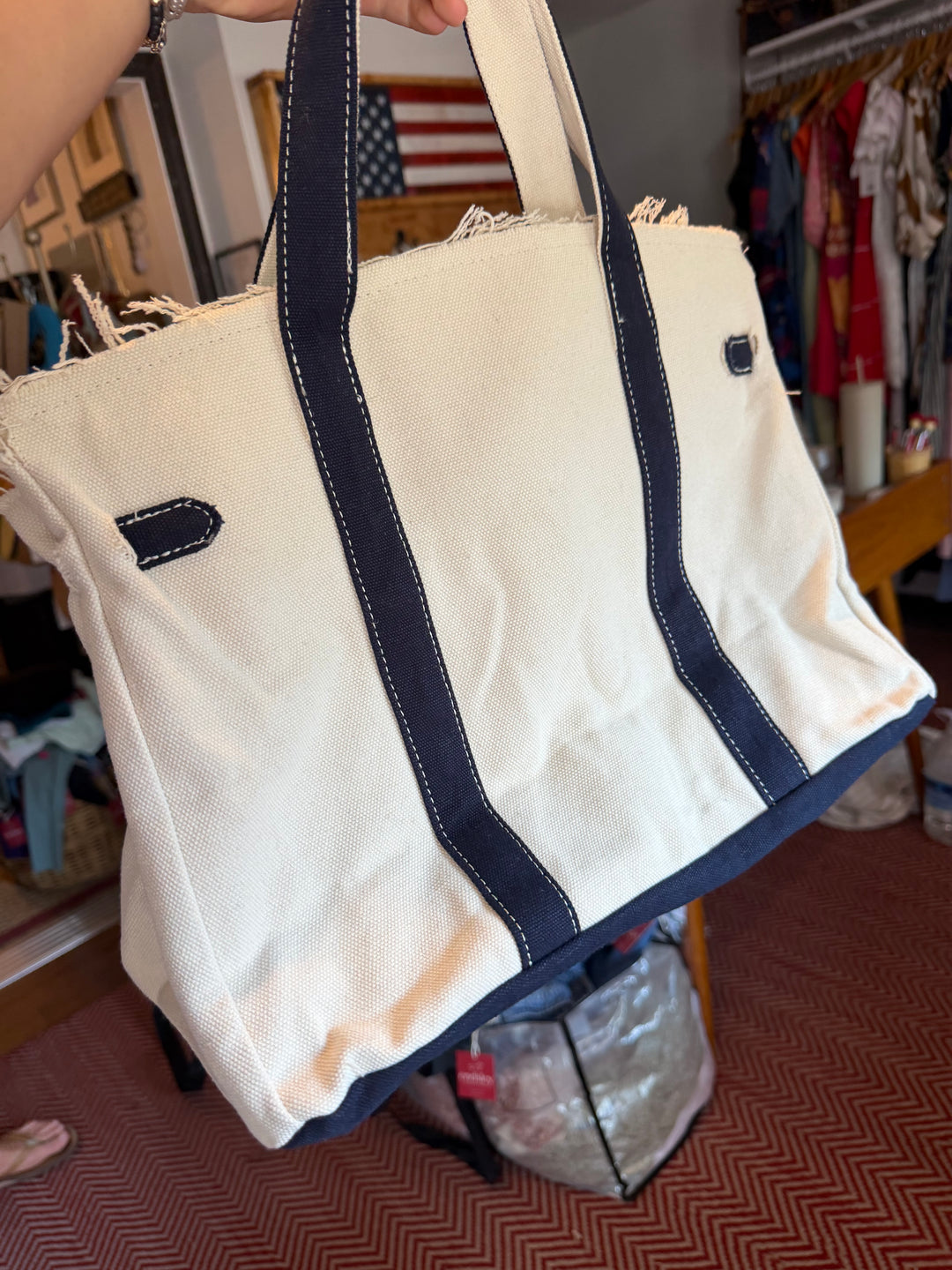 Navy / Cream / Gold  Boatkin