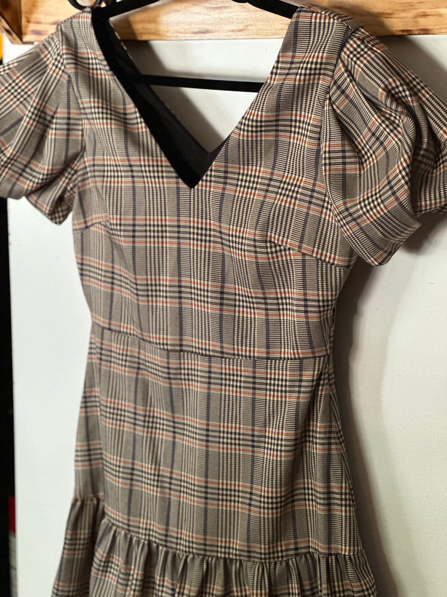 GB | Plaid Baby Doll Dress