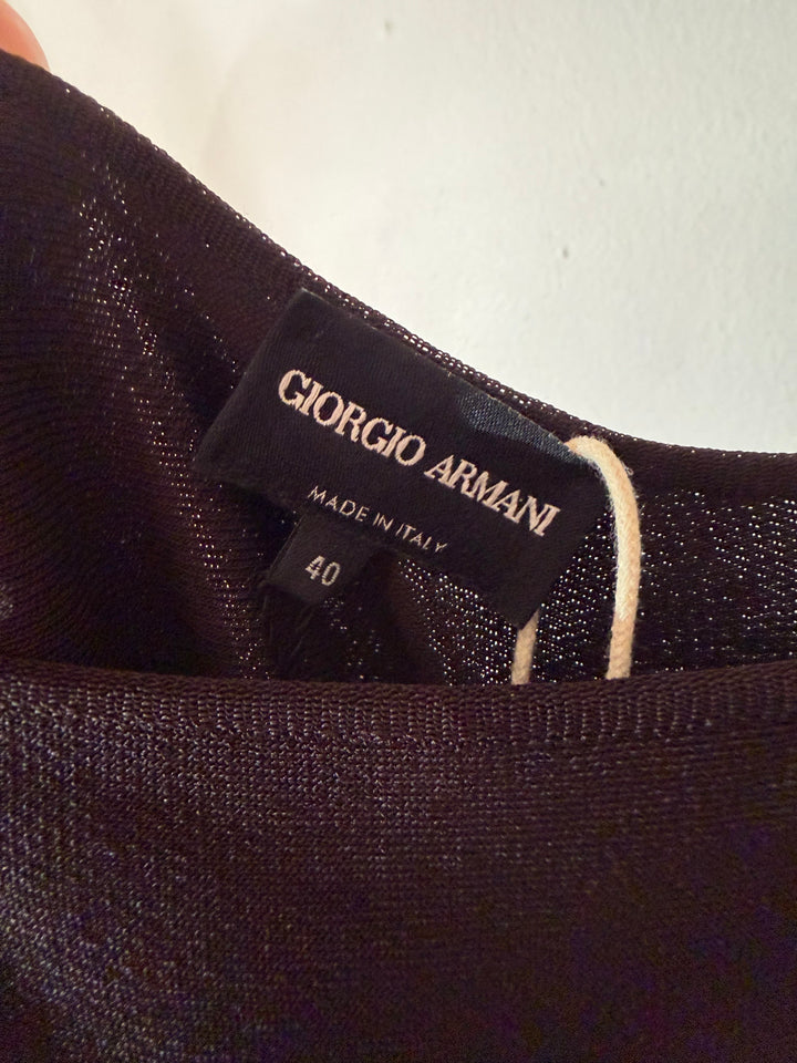 Giorgio Armani | Dark Brown Structured Tank, 4