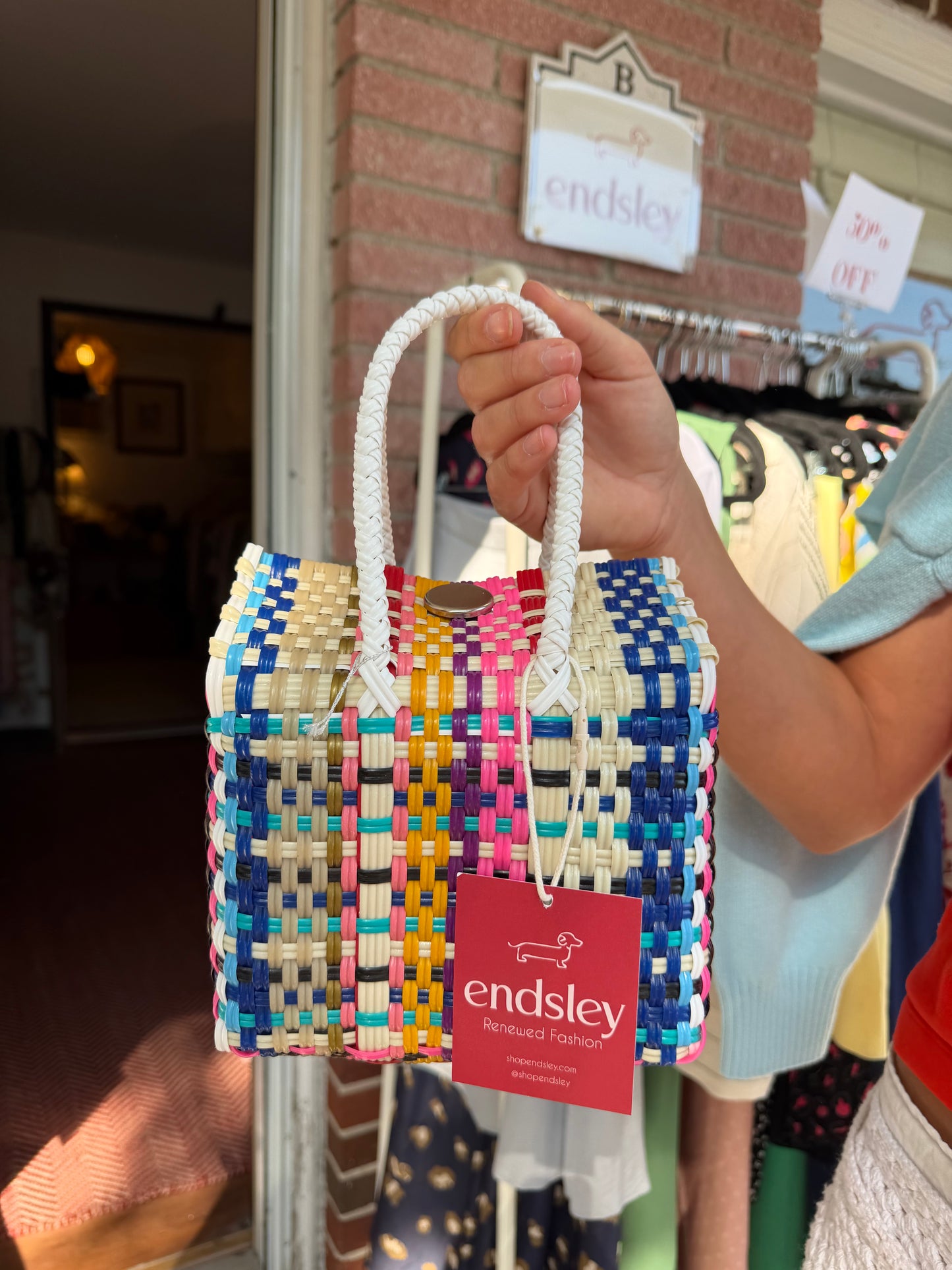 Colorful Box Handle Bag