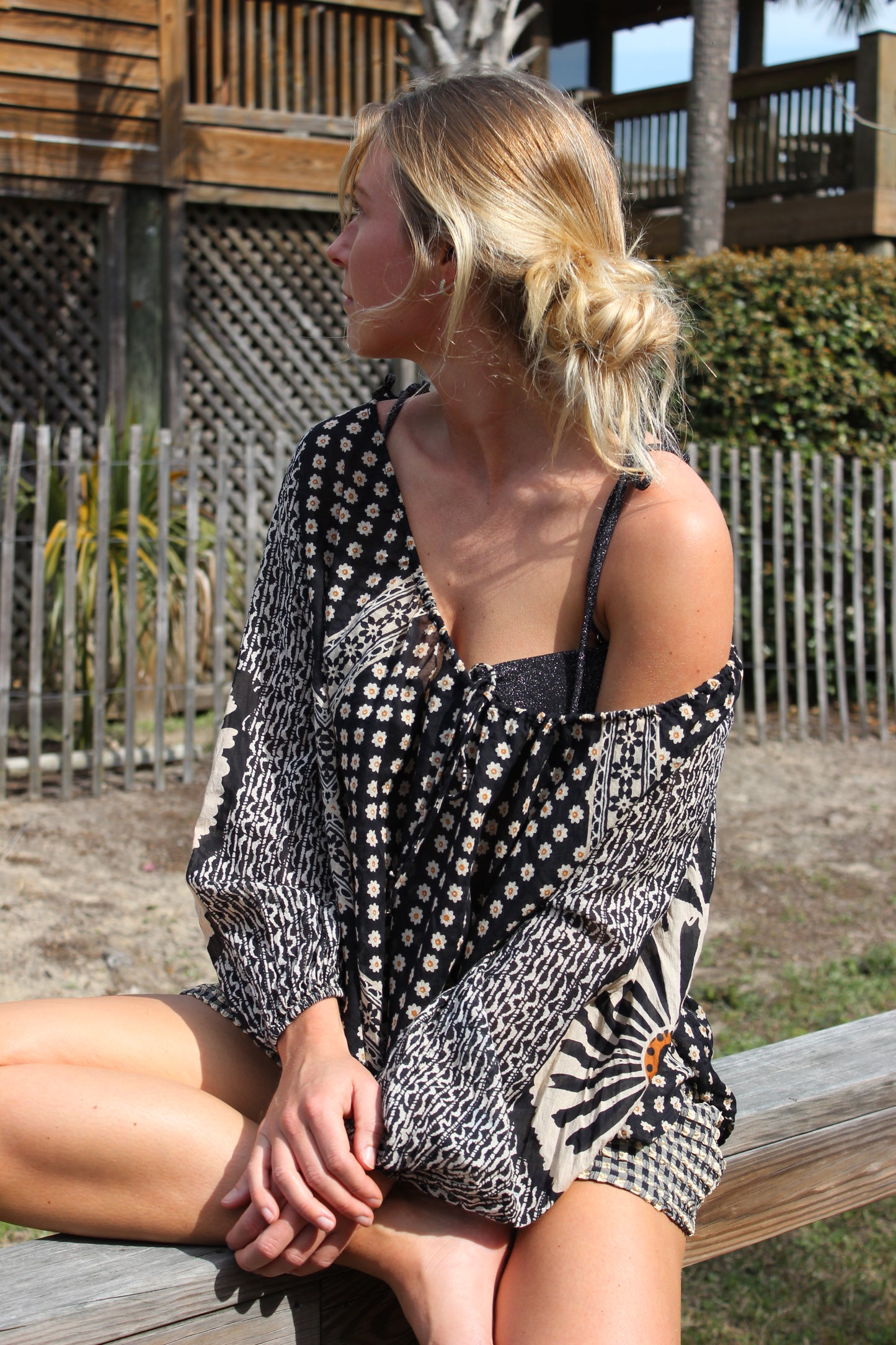 Free People | Lightweight Floral Blouse, XS