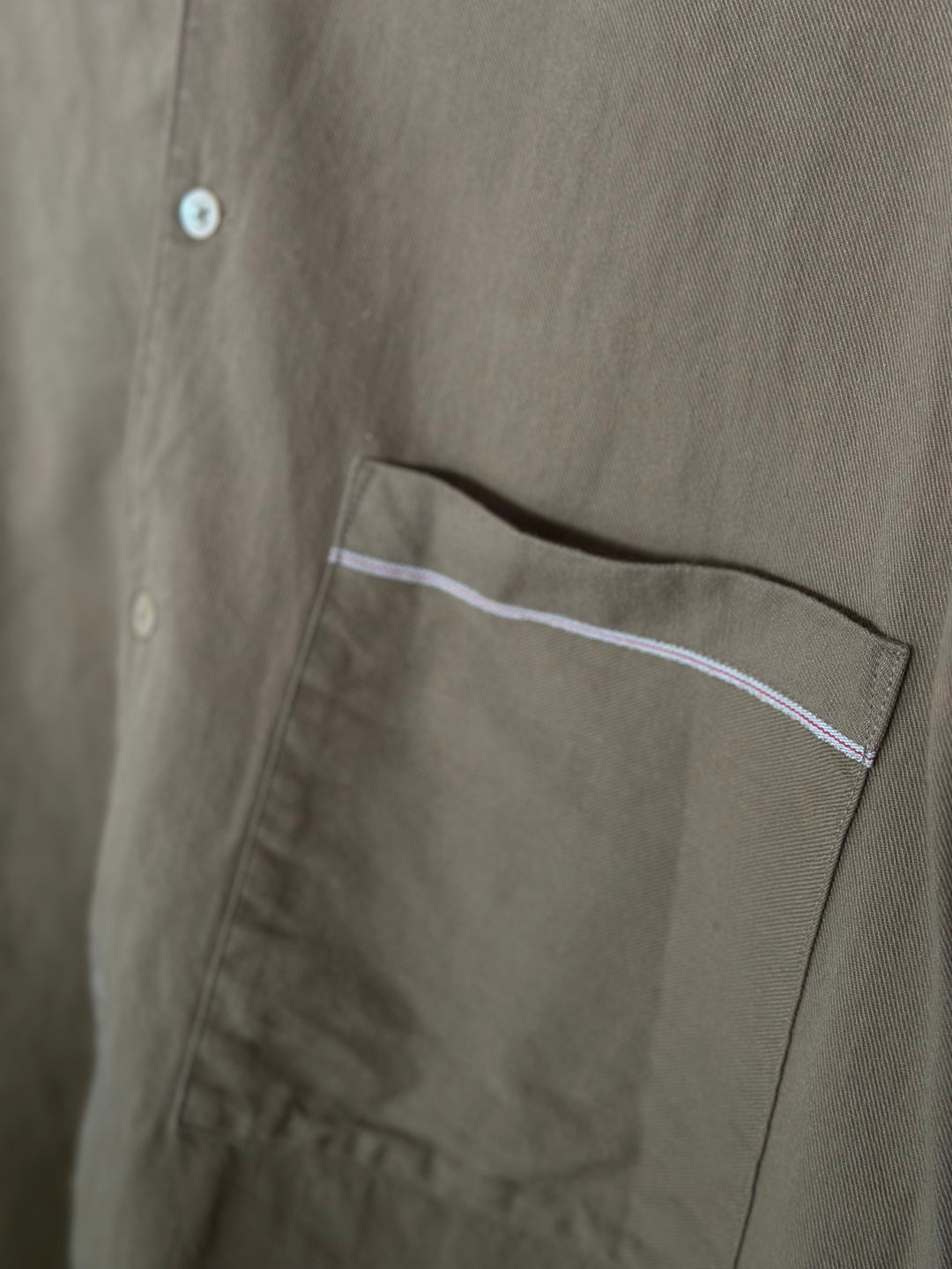 R. Swaider | Army Green Short Sleeve Button Up