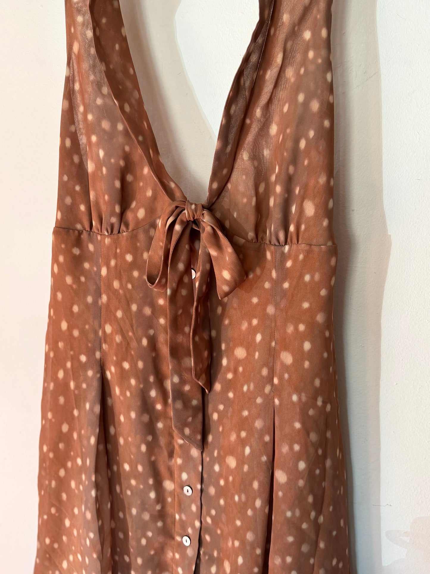 Frankies Bikinis | Bloom Chiffon Mini Dress, XL