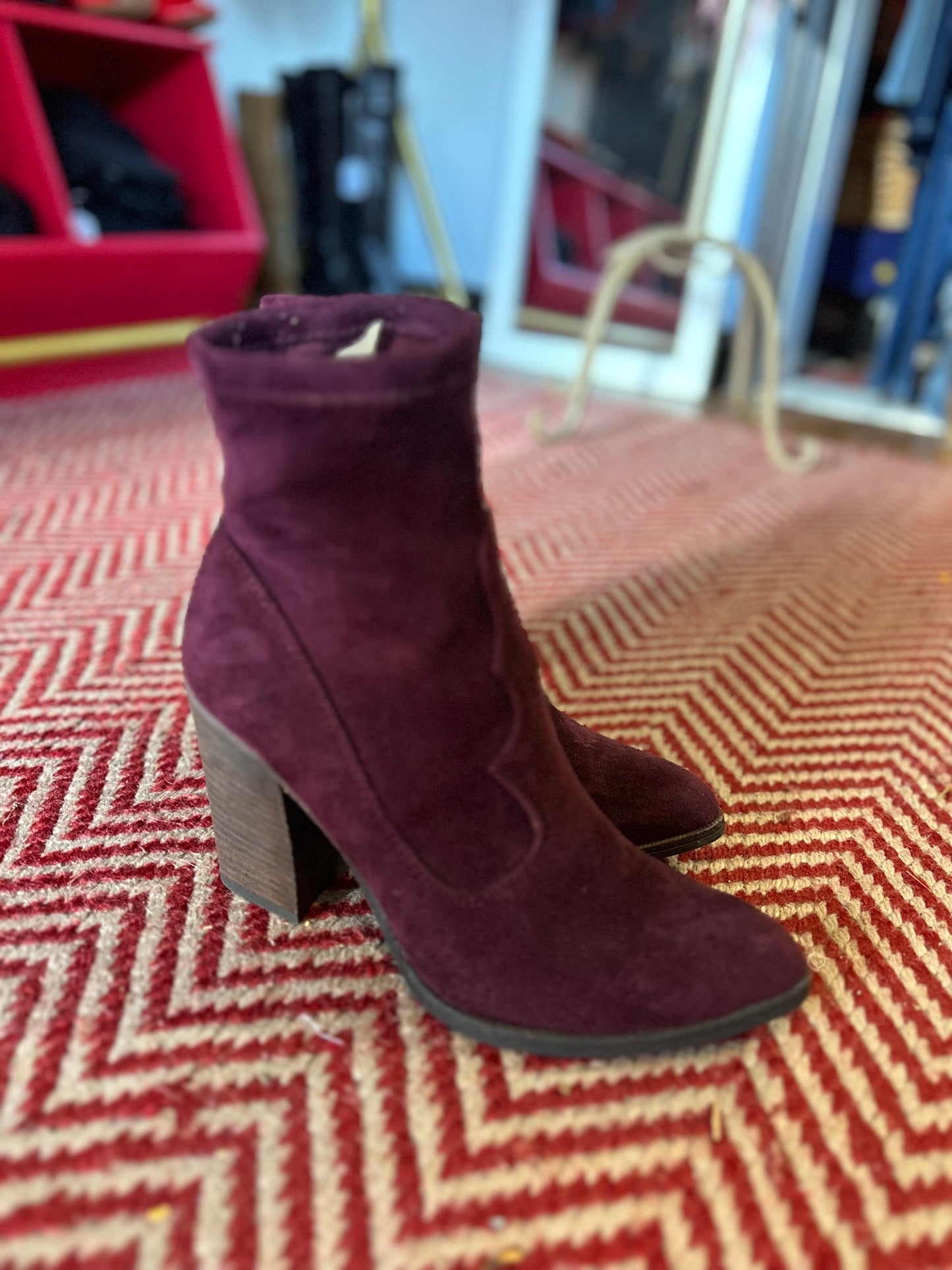 Dolce Vita | Plum Suede Boot Heels