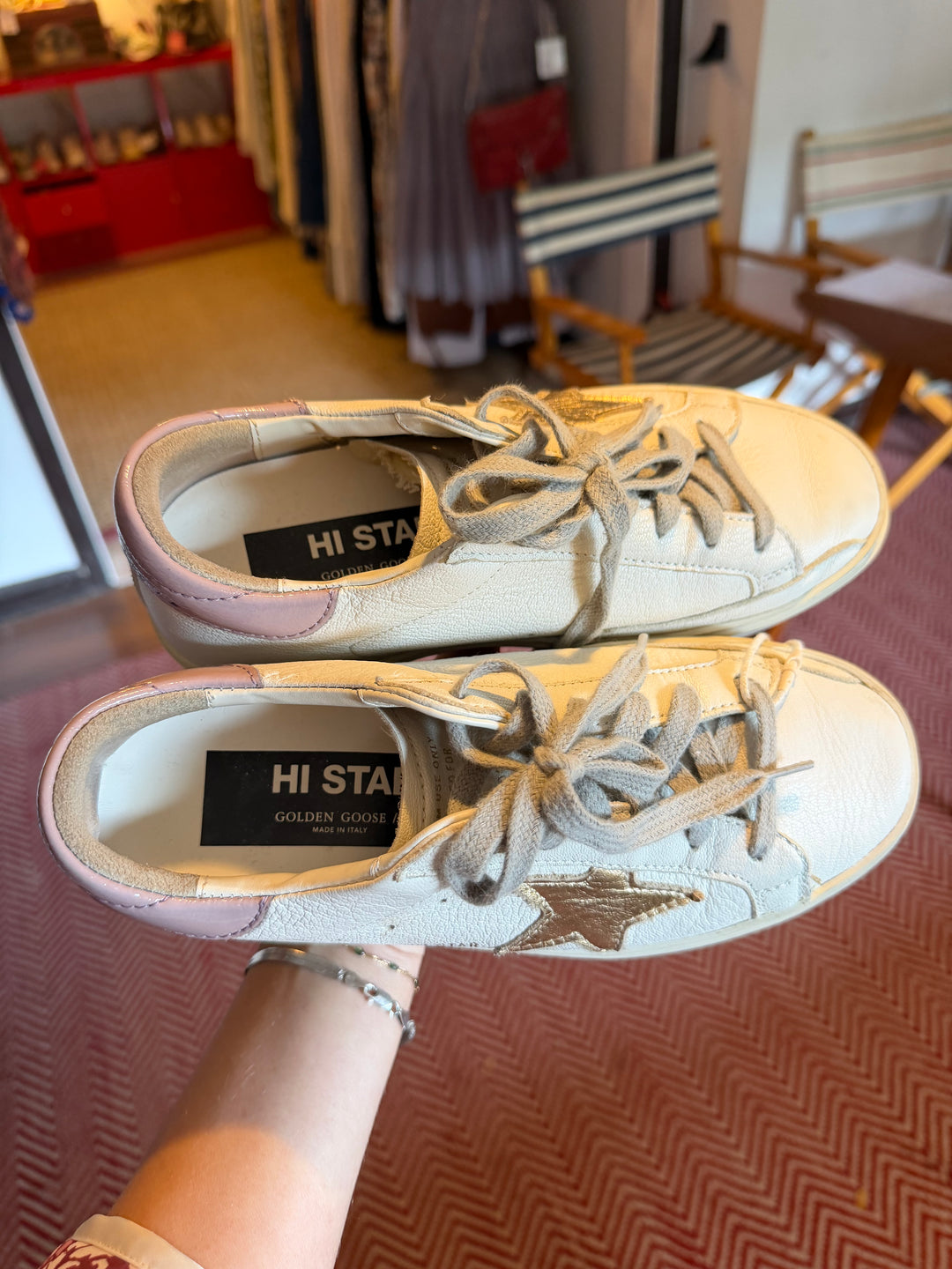 Golden Goose | Hi-Star Low Top Platform Sneakers, 36