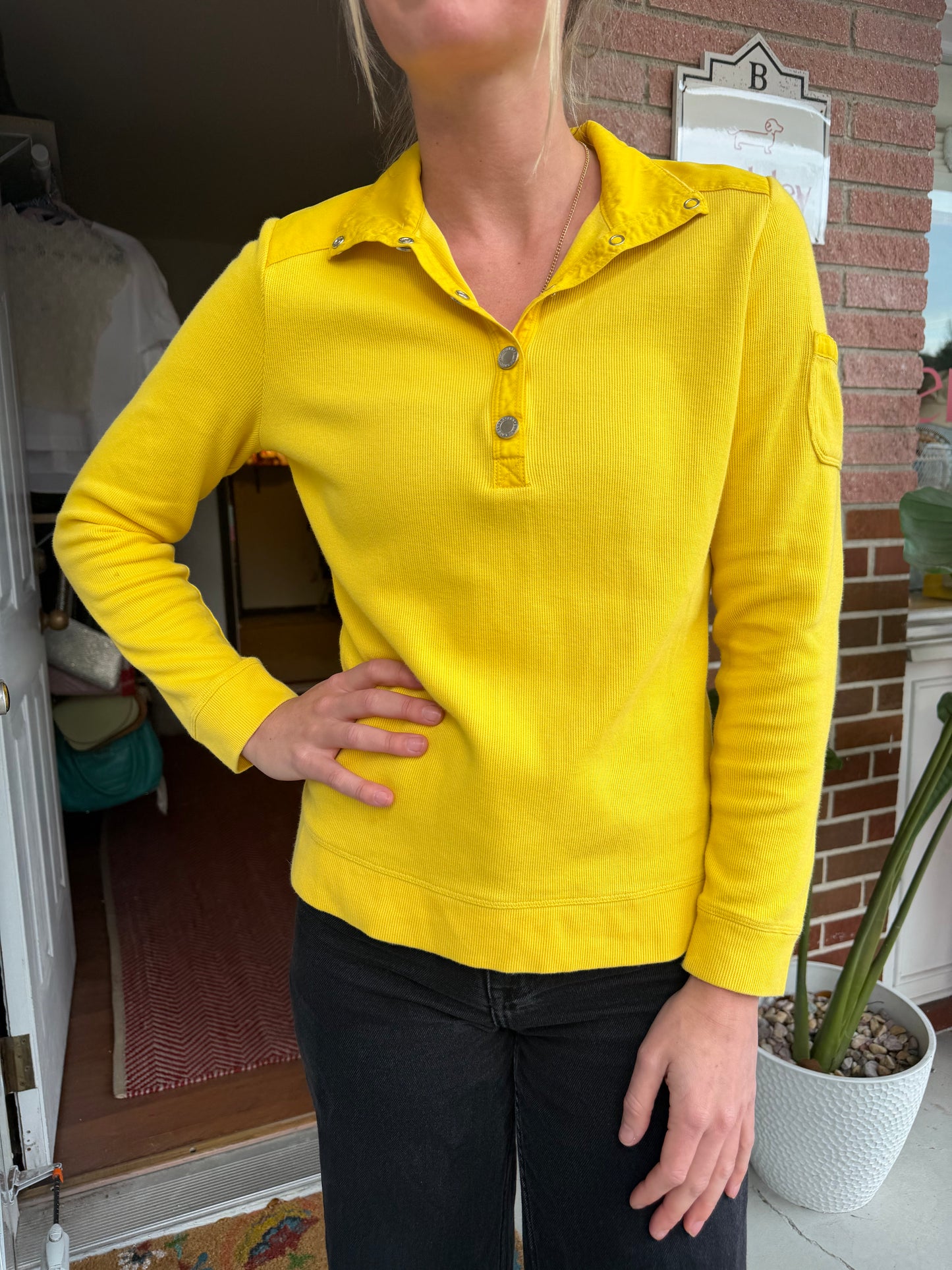 Ralph Lauren | 100% Cotton Long Sleeve Snap-Button, S