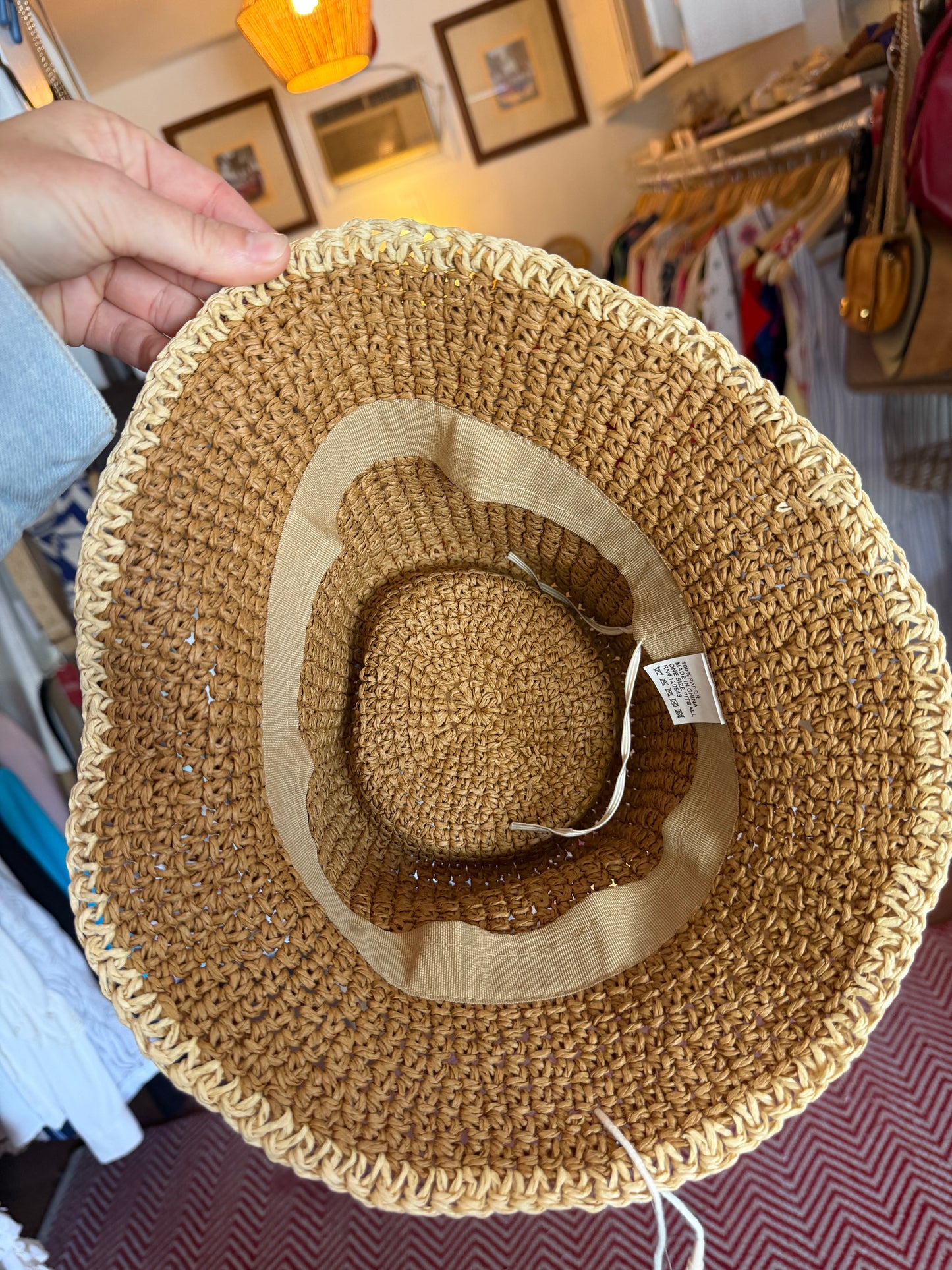 Straw Sun Hat, OS