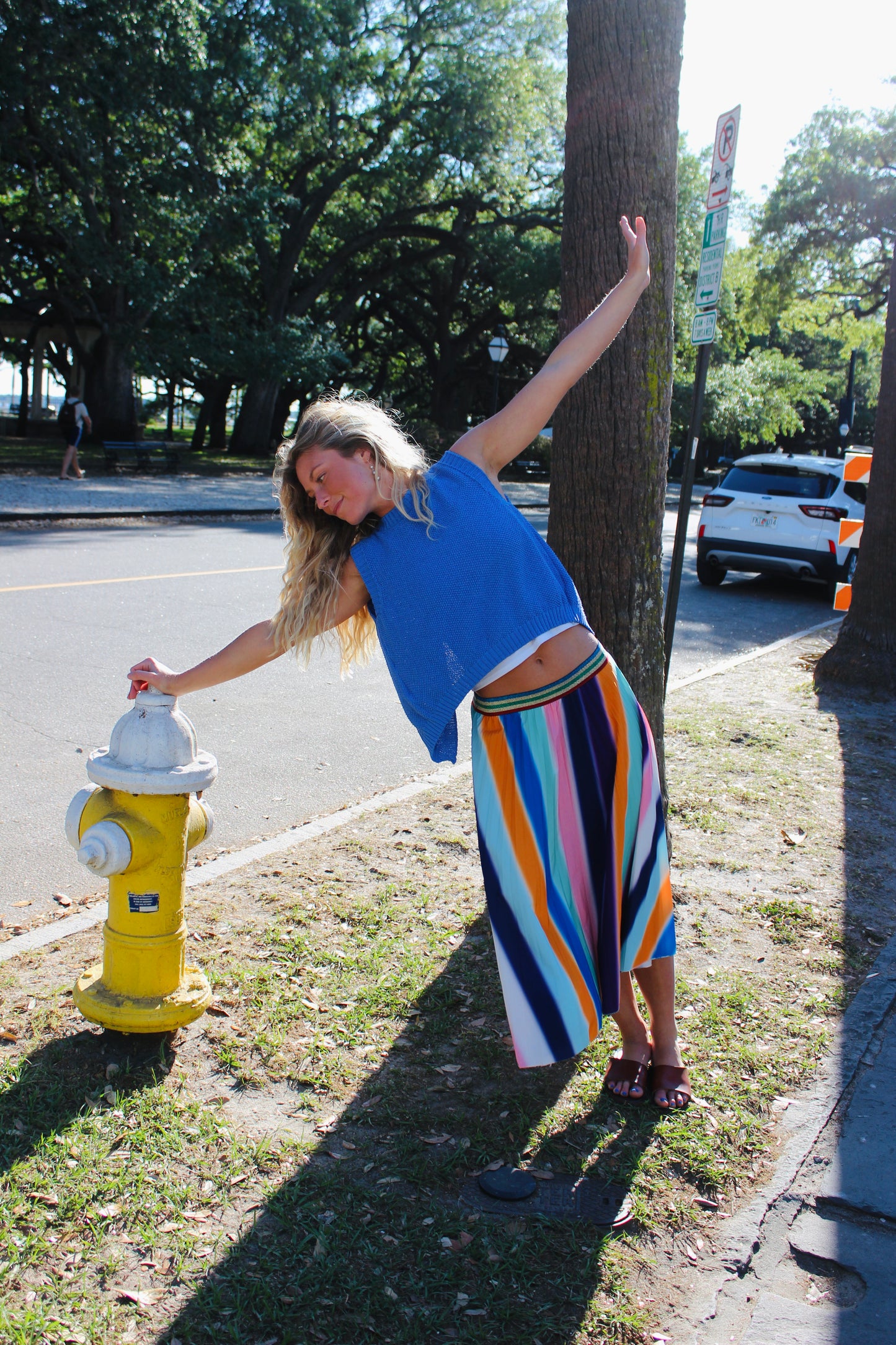 Colorful Midi Skirt, S/M