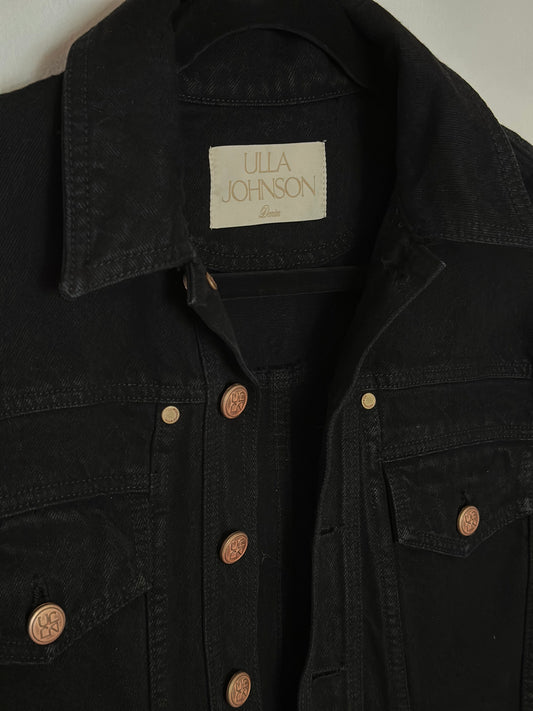 Ulla Johnson | The Cosette Lantern Sleeve Nonstretch Denim Trucker Jacket