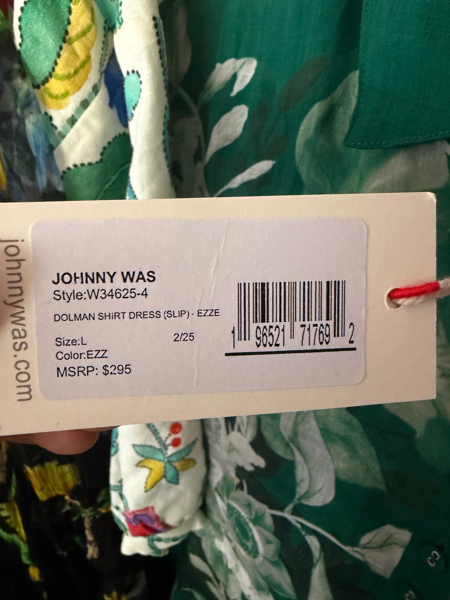 Johnny Was | Floral Linen Midi Dress, M