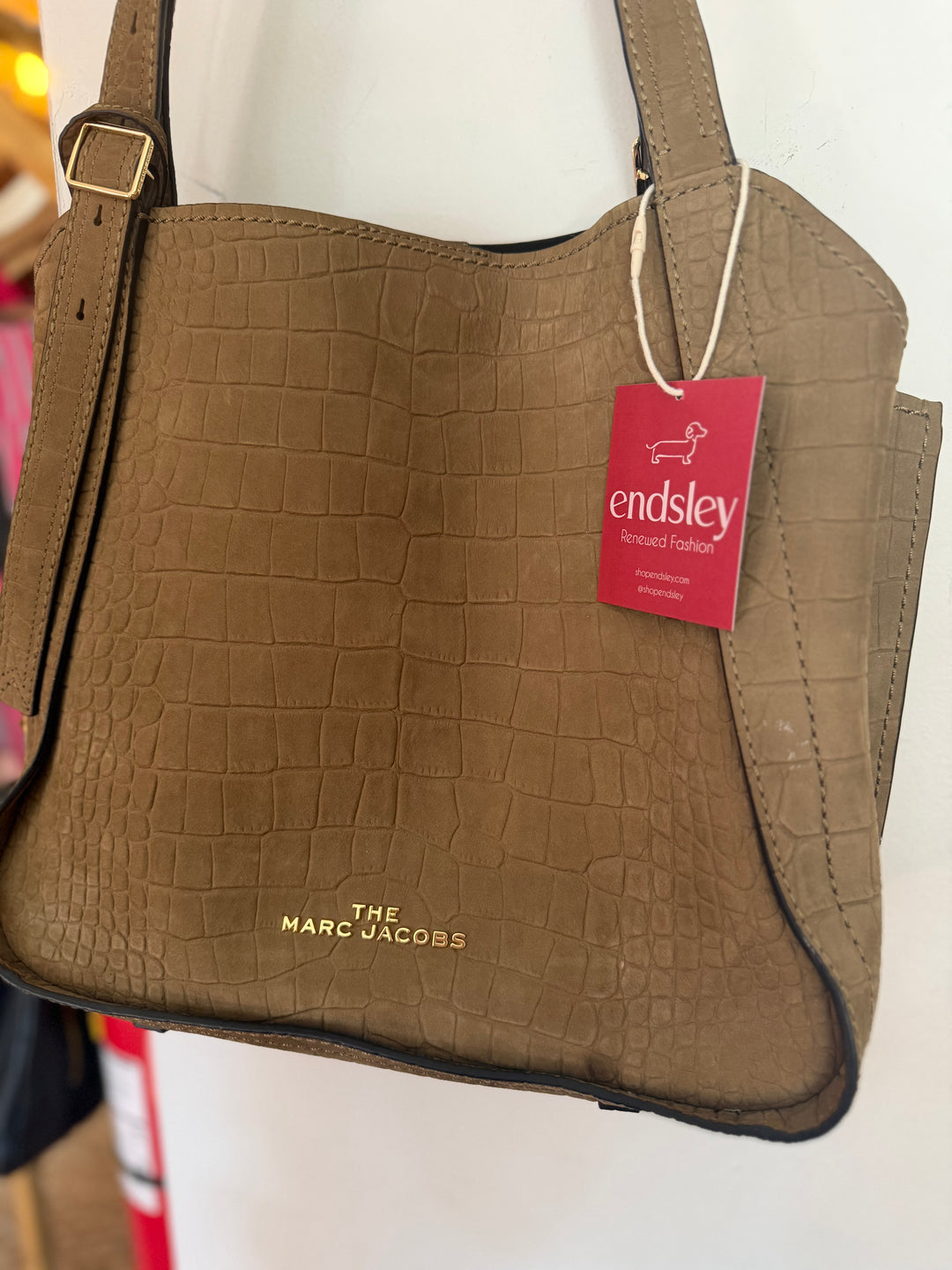 The Marc Jacobs | Suede Alligator Tote, Medium