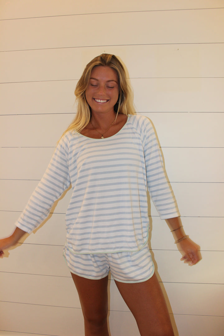Lake |  Striped 3 Piece Pima Bundle, L