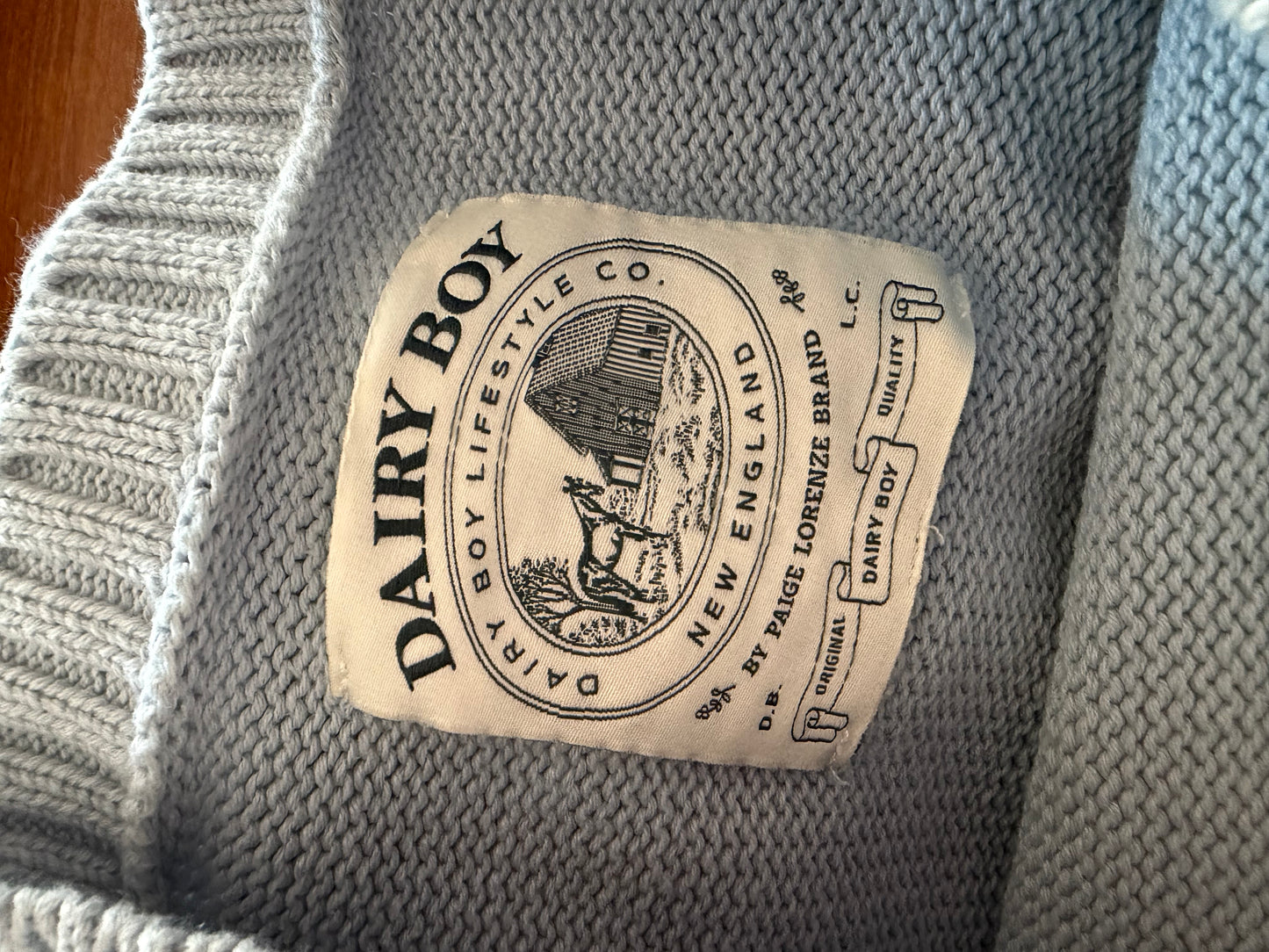 Dairy Boy | The Fisherman's Daughter Sweater, XL (runs small)