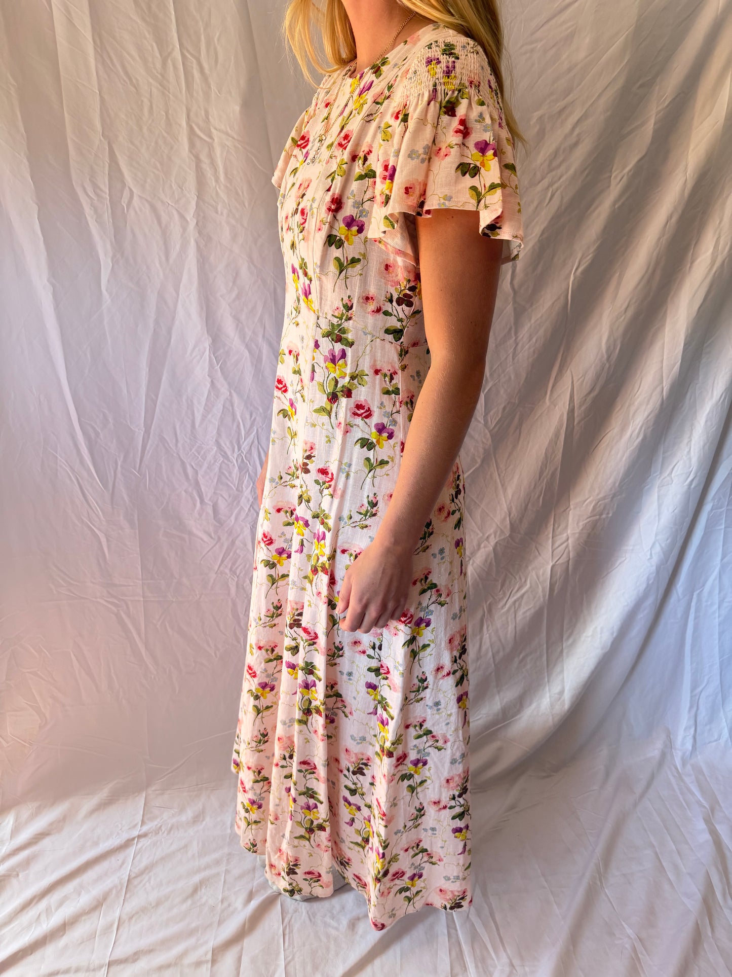 Hill House | Floral Print Maxi Dress, S