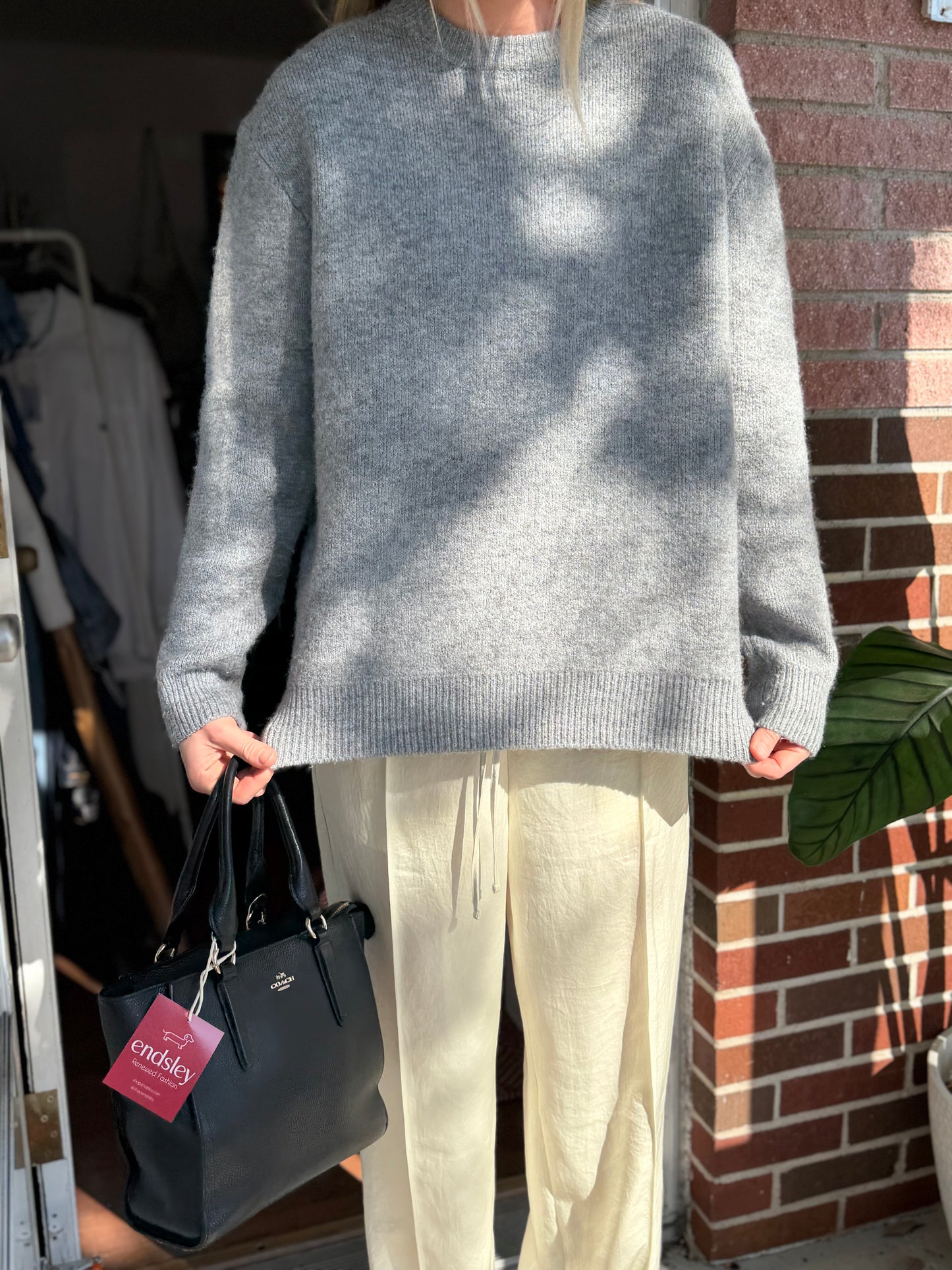 Joan Vass | Basic Sweater, XL