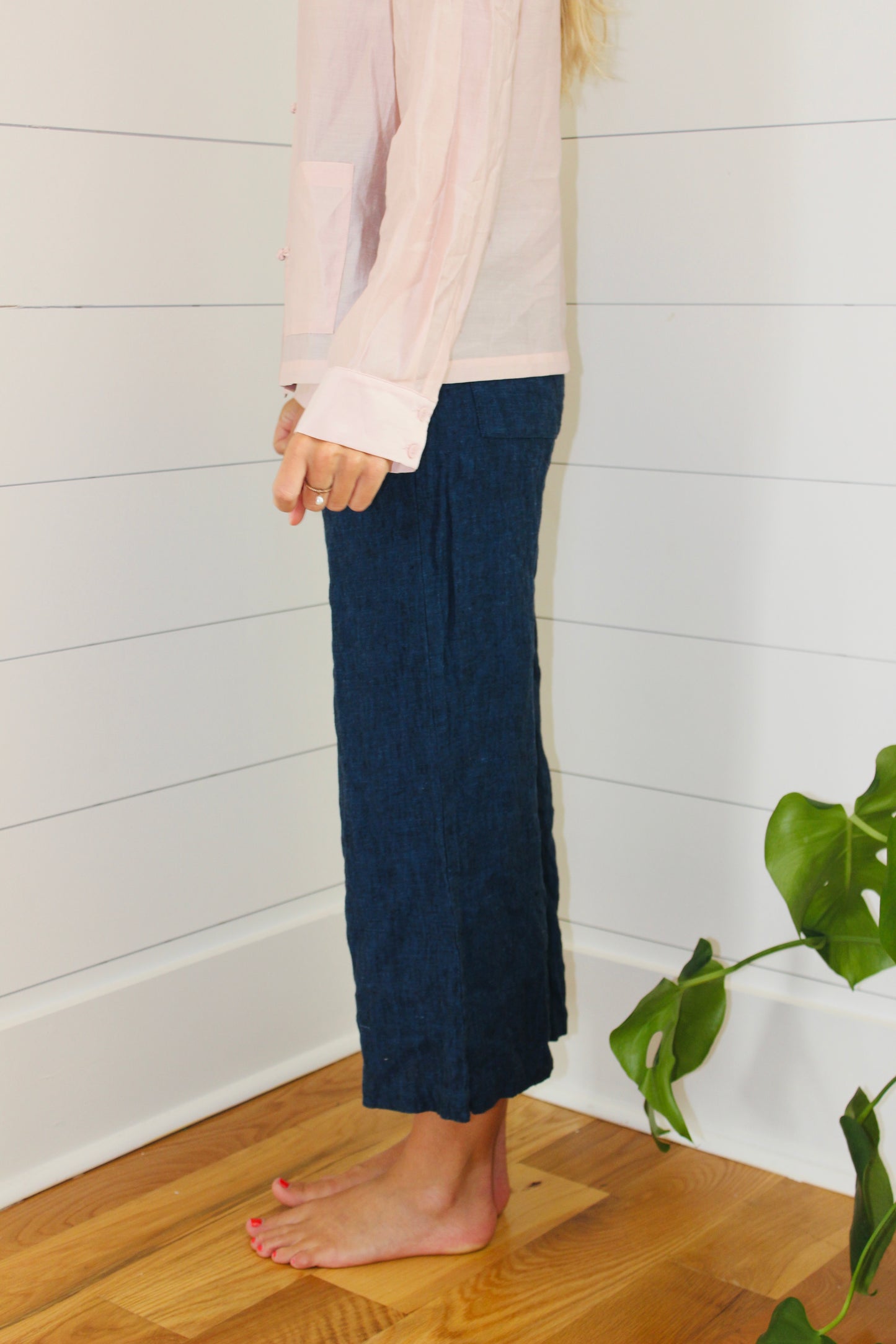 Zara | Linen Capri Pants, XS