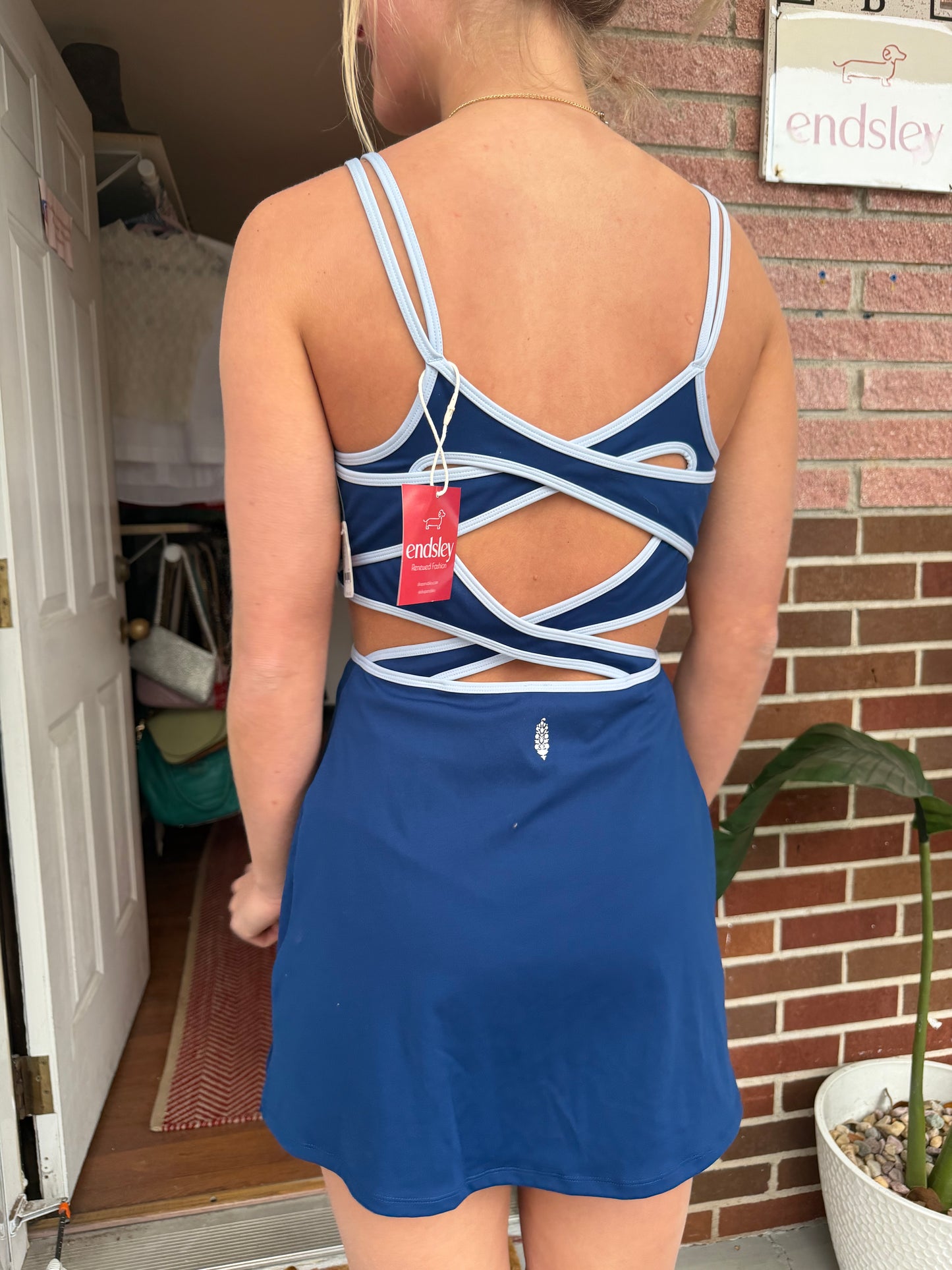 Free People Movement | Midi Cross Back Dress, M