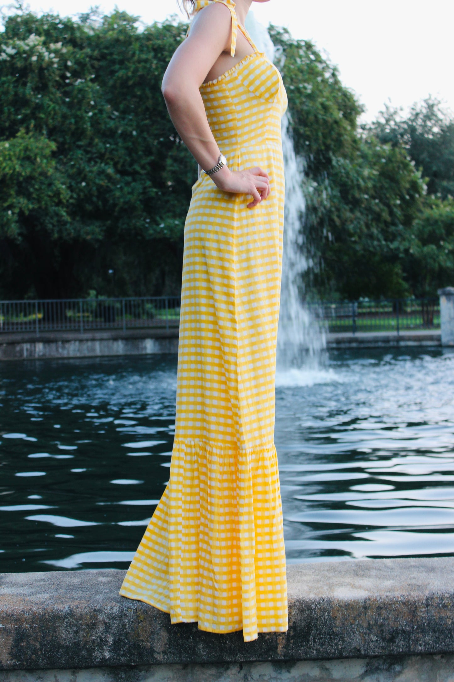 Chakeris Charleston | Gingam Tyler Dress, XS