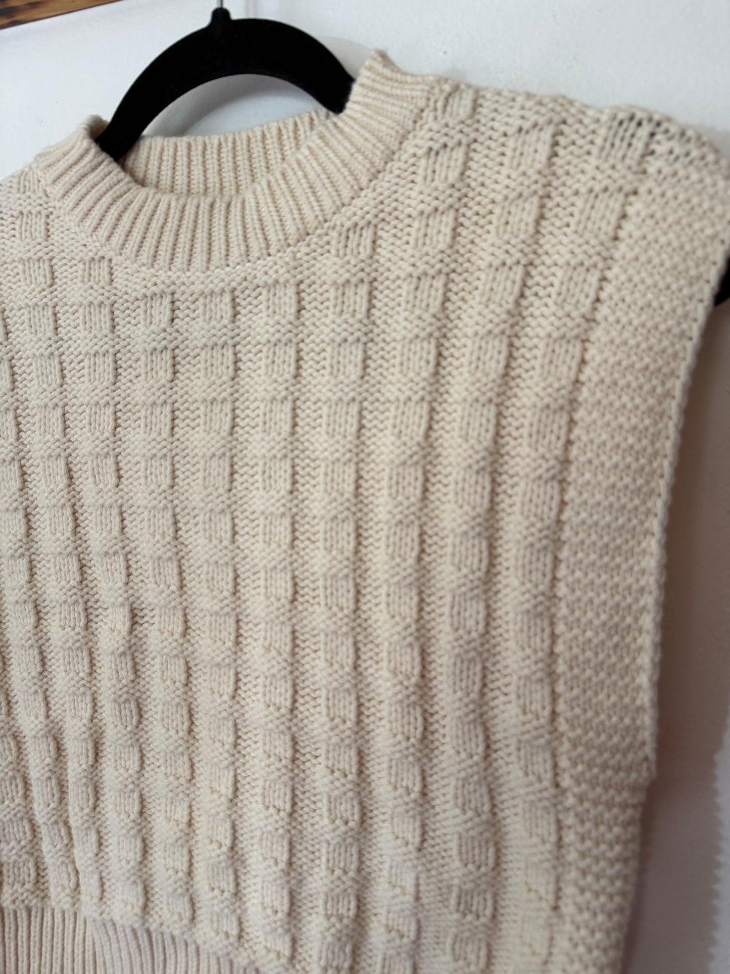 Maeve | Sleeveless Cream Top, S