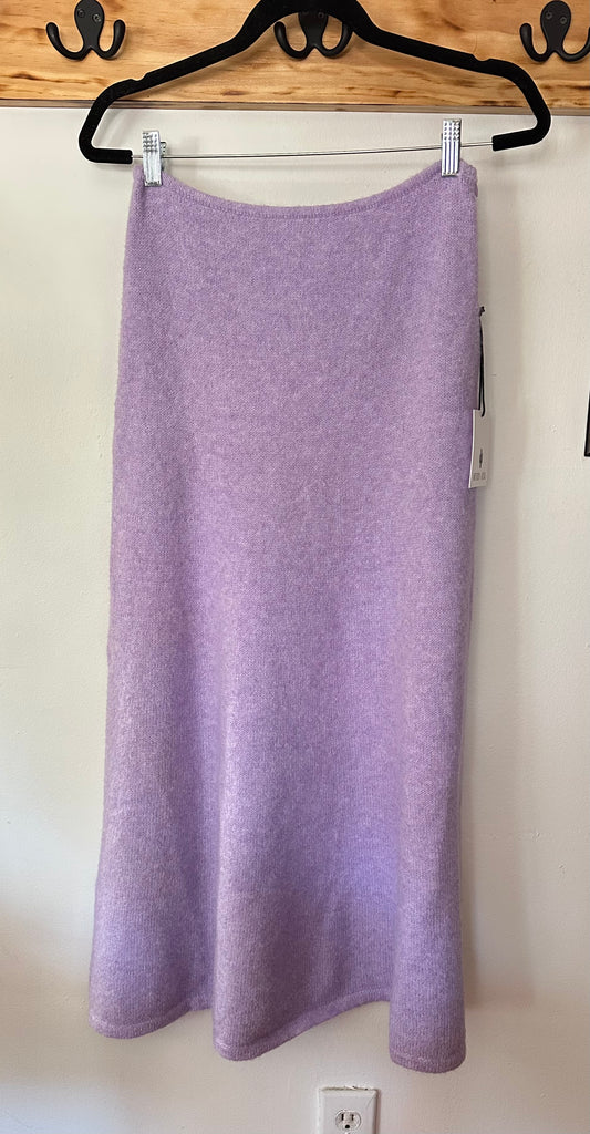 Whiteroom + Cactus  | Ankle Length Knit Down Skirt in Lavendar