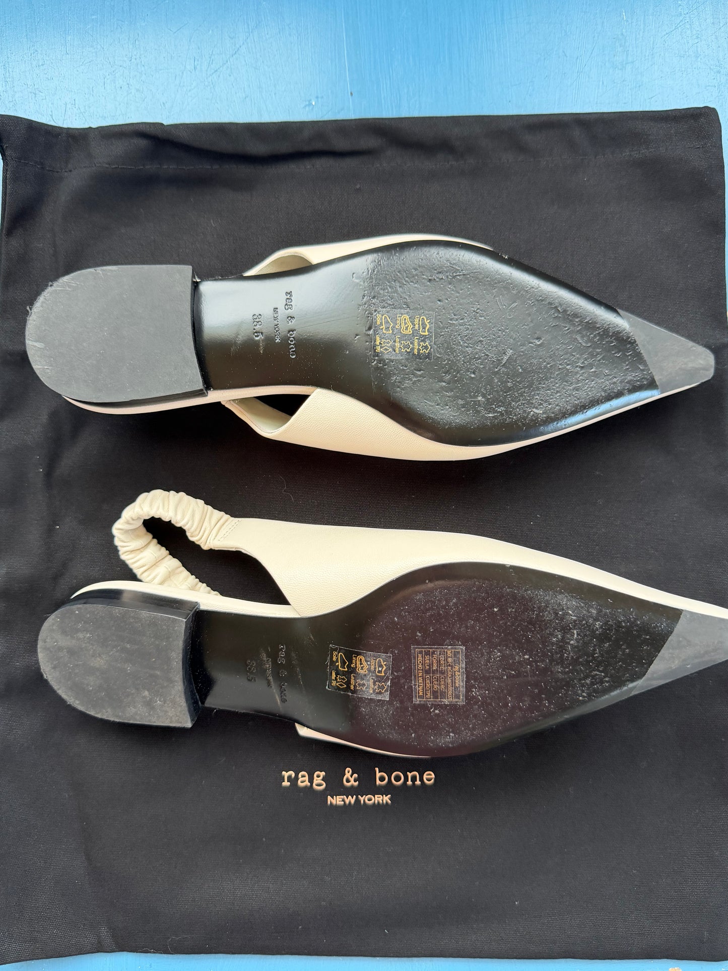 Rag & Bone | Mercer Pointed Toe Slingback Flat, 38.5