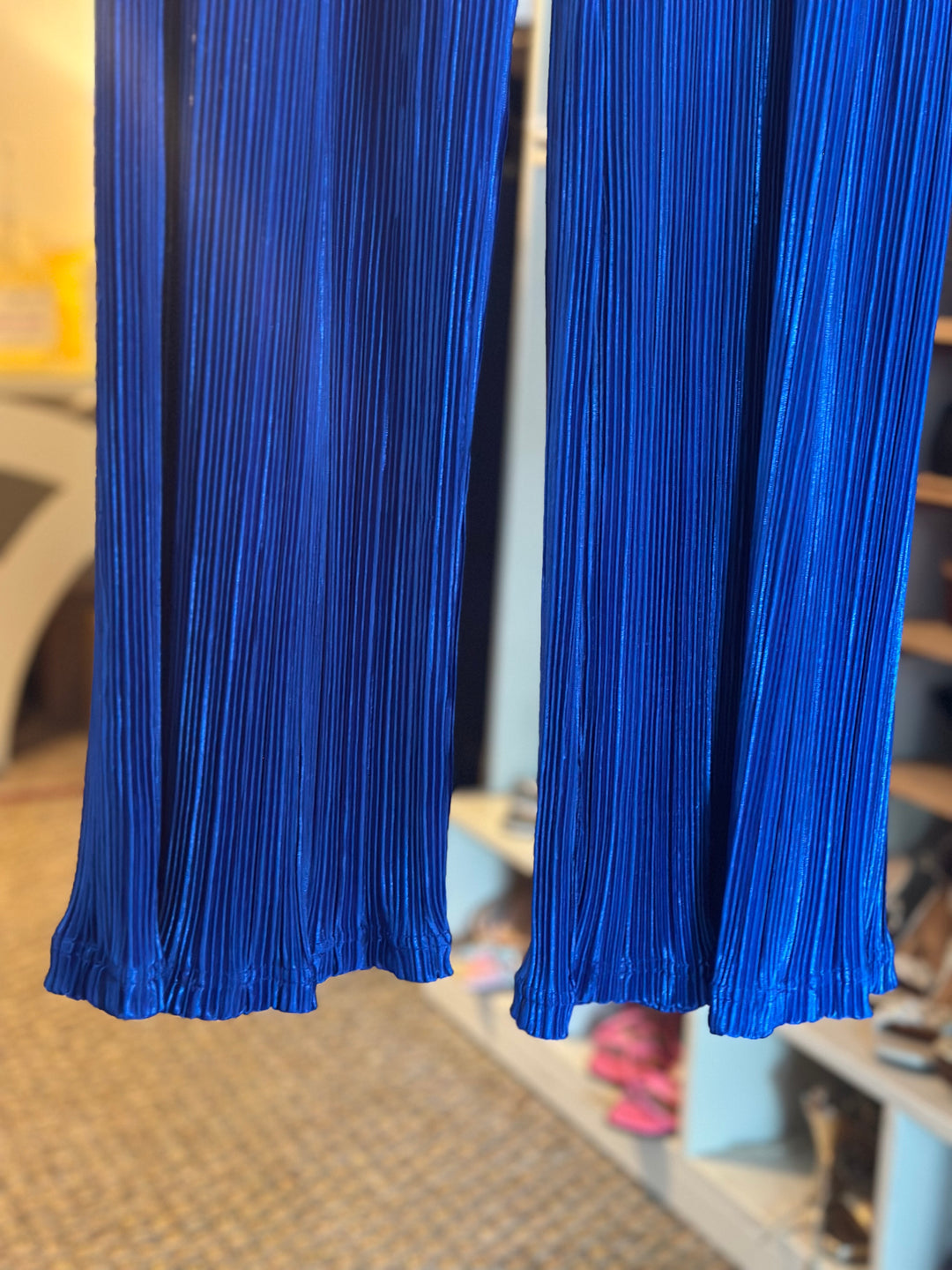 David | Blue Accordion Pants