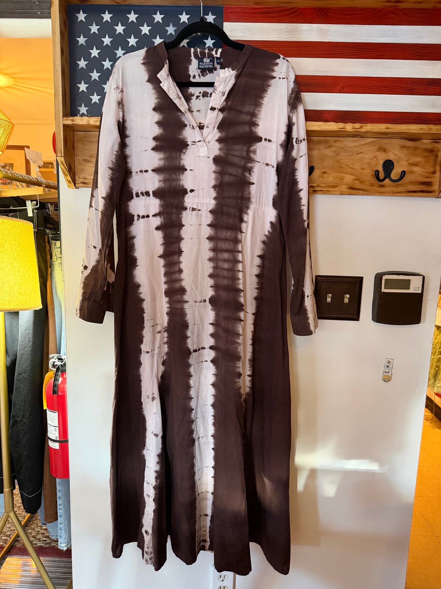 Madison Mathews | Brown Maxi Dress, L