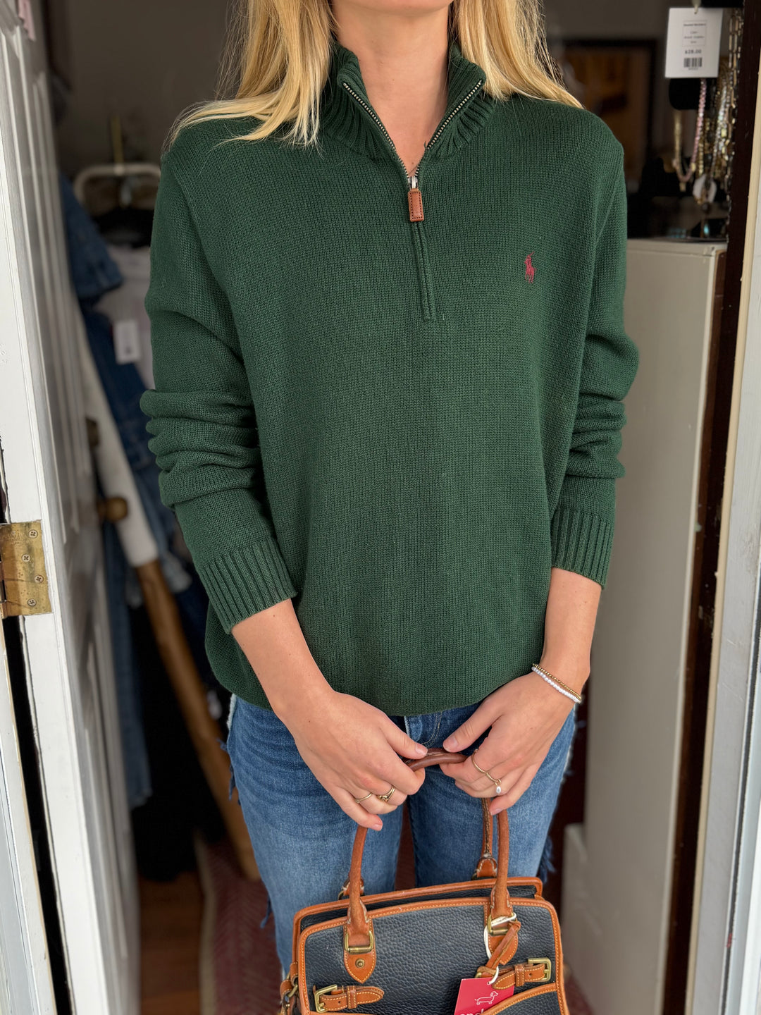 Polo Ralph Lauren | Green Quarter Zip, S