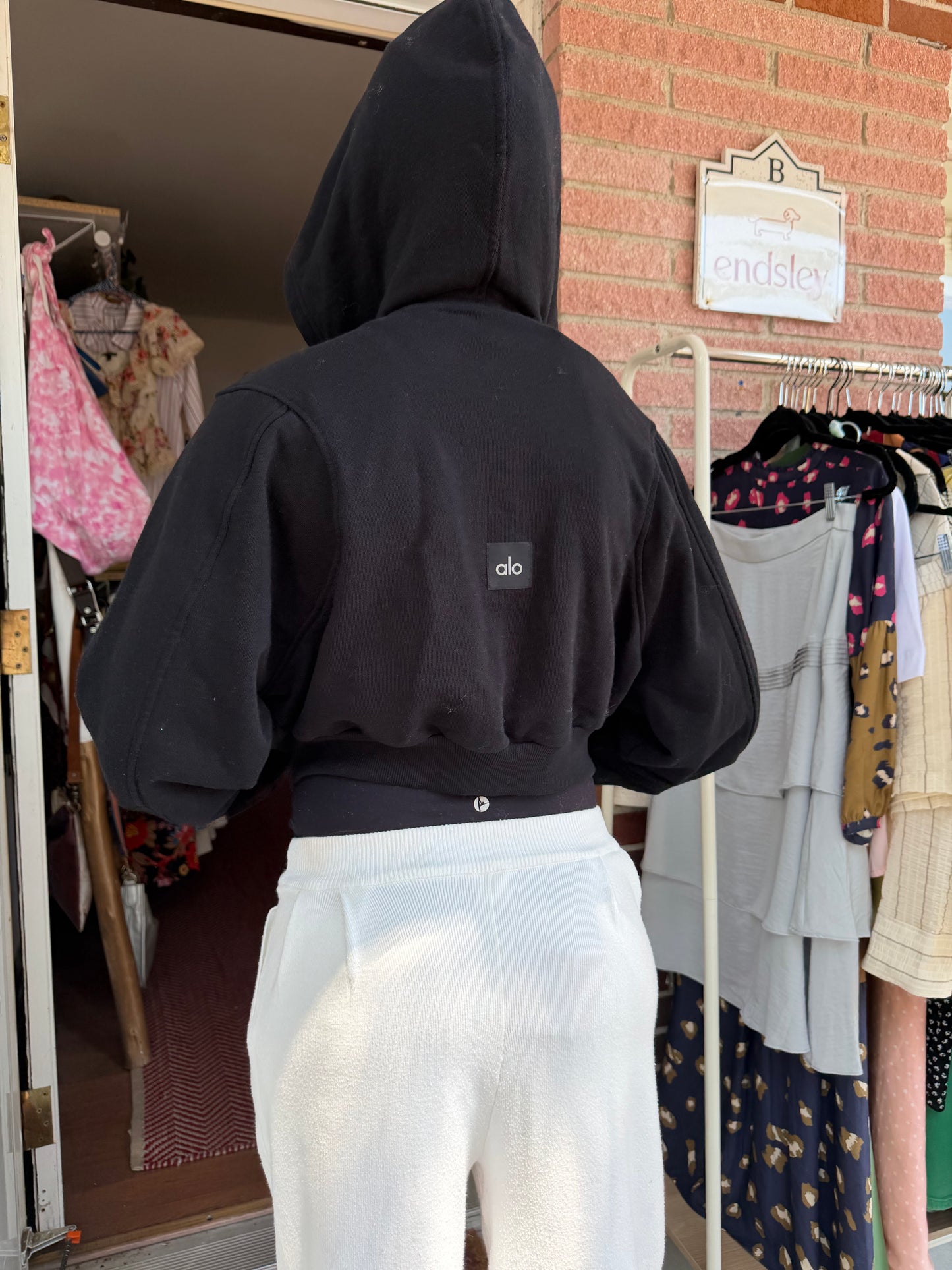 Alo | Cropped Hoodie, M