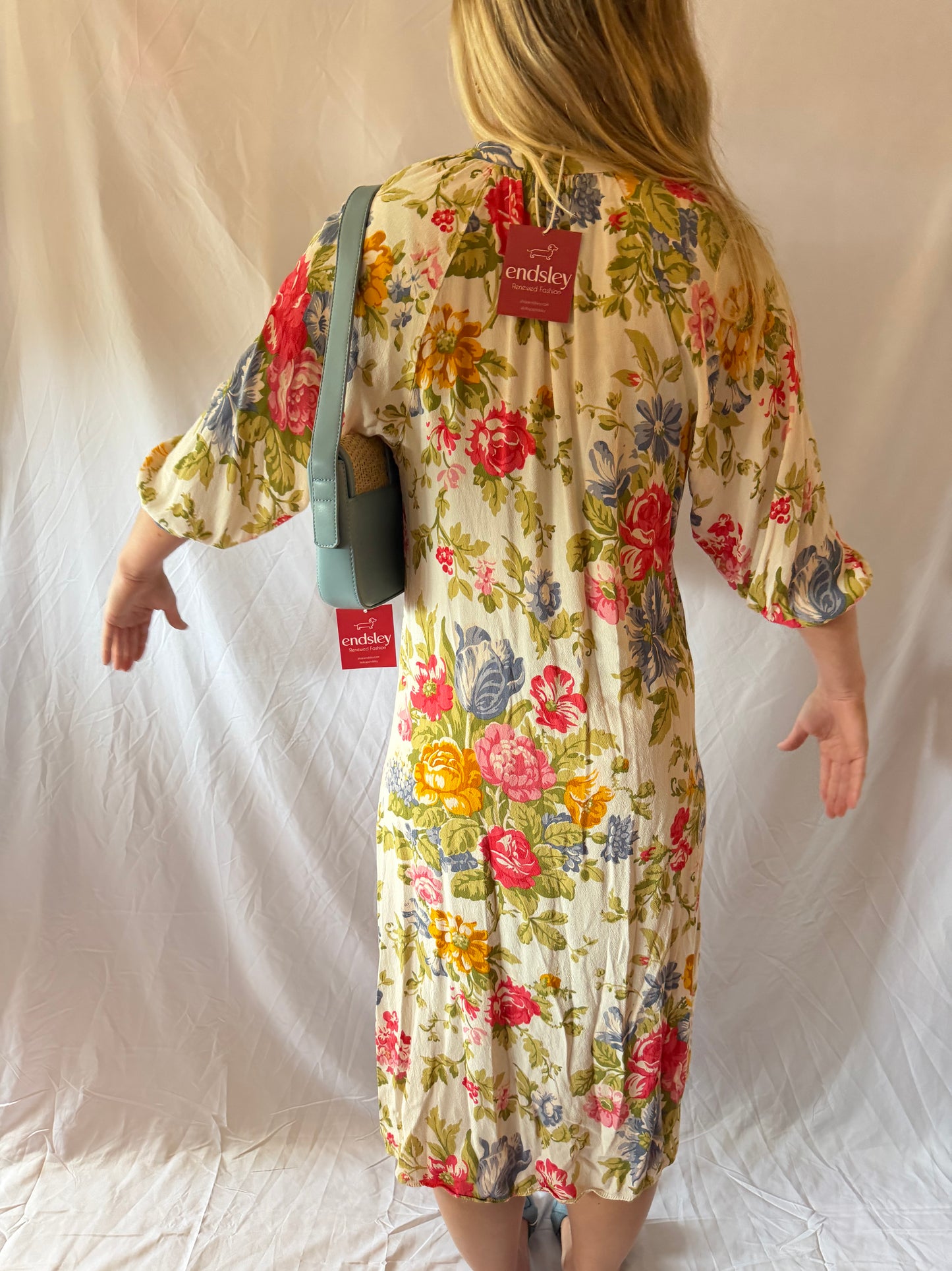 Zara | Floral Printed Midi Dress, XS