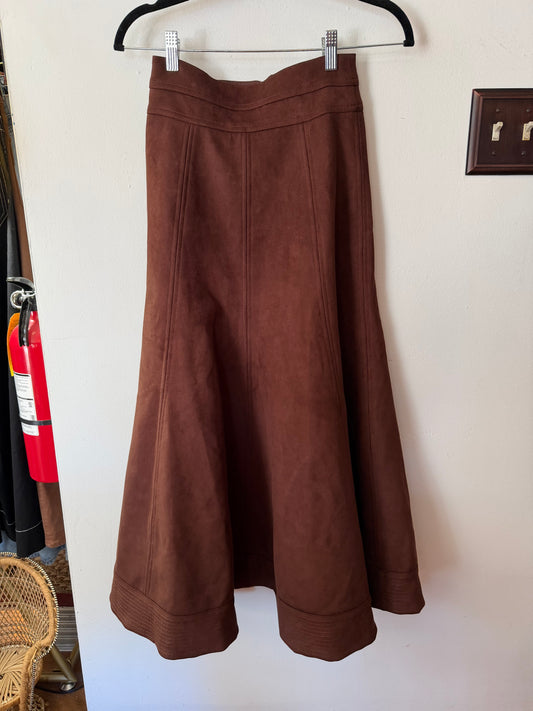 Tuckernuck | Ganache Suede Brynn Skirt, 0