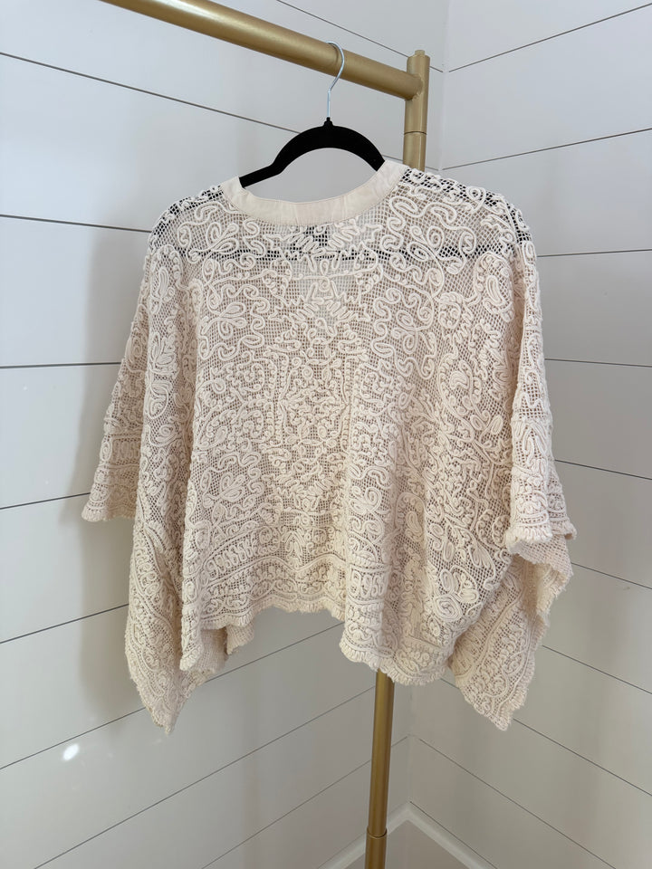 Tuckernuck  | Lace Apollo Poncho, XS