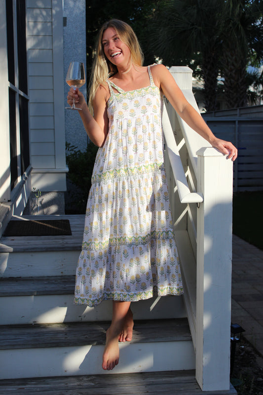 Madison Mathews | Sunflower Midi Sundress, S