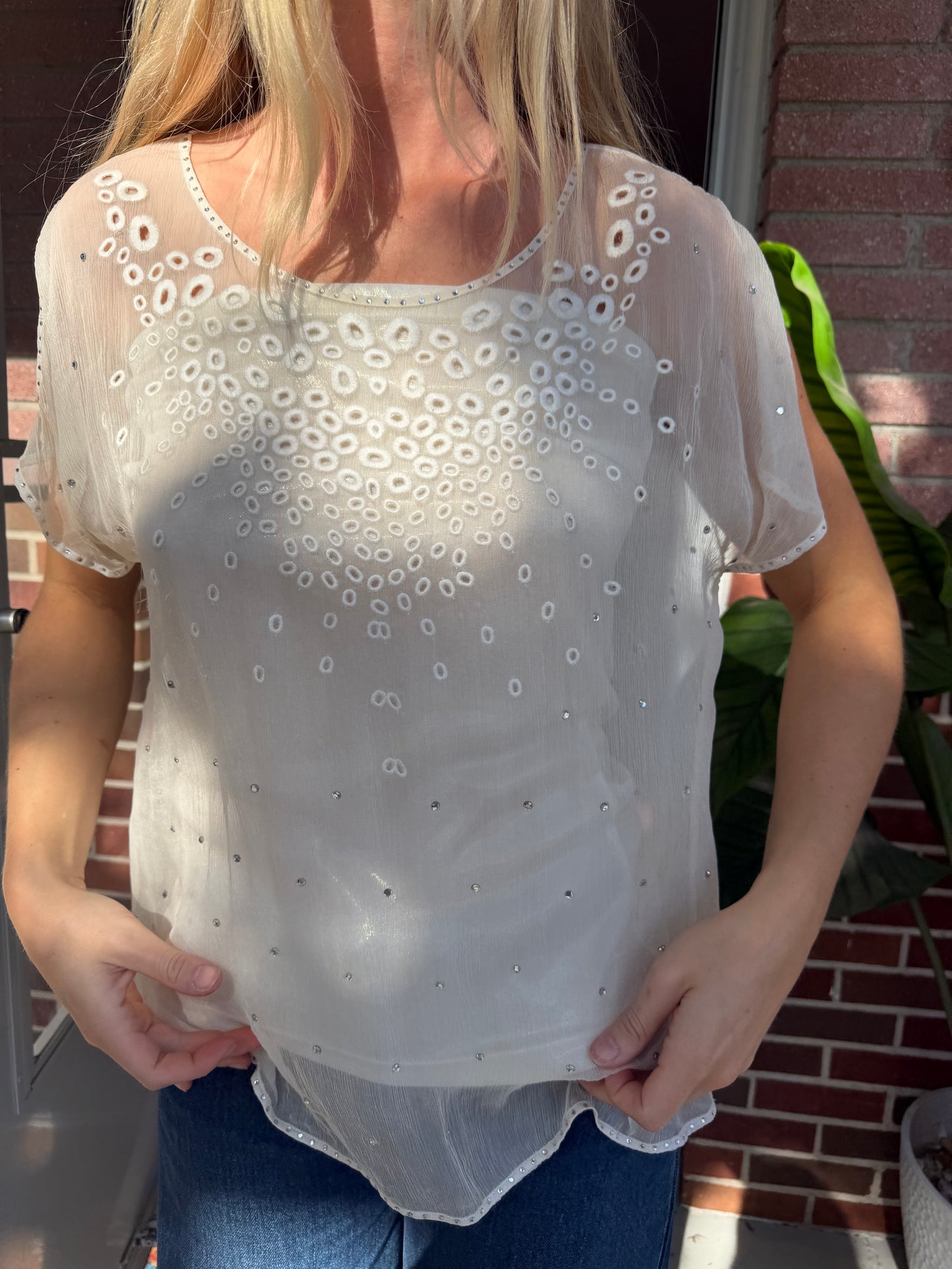Catherine Malandrino | 100% Silk Two Piece Top, S (P)