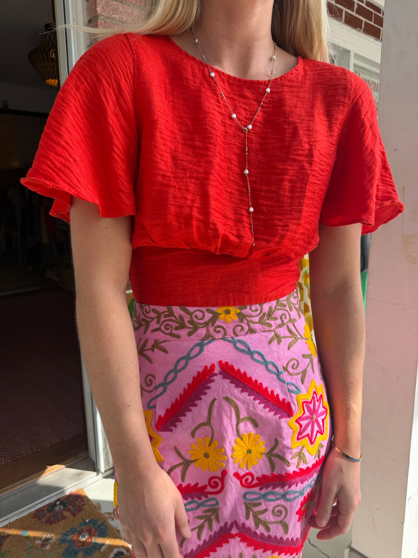 Free People | Tie Open Back Top, S