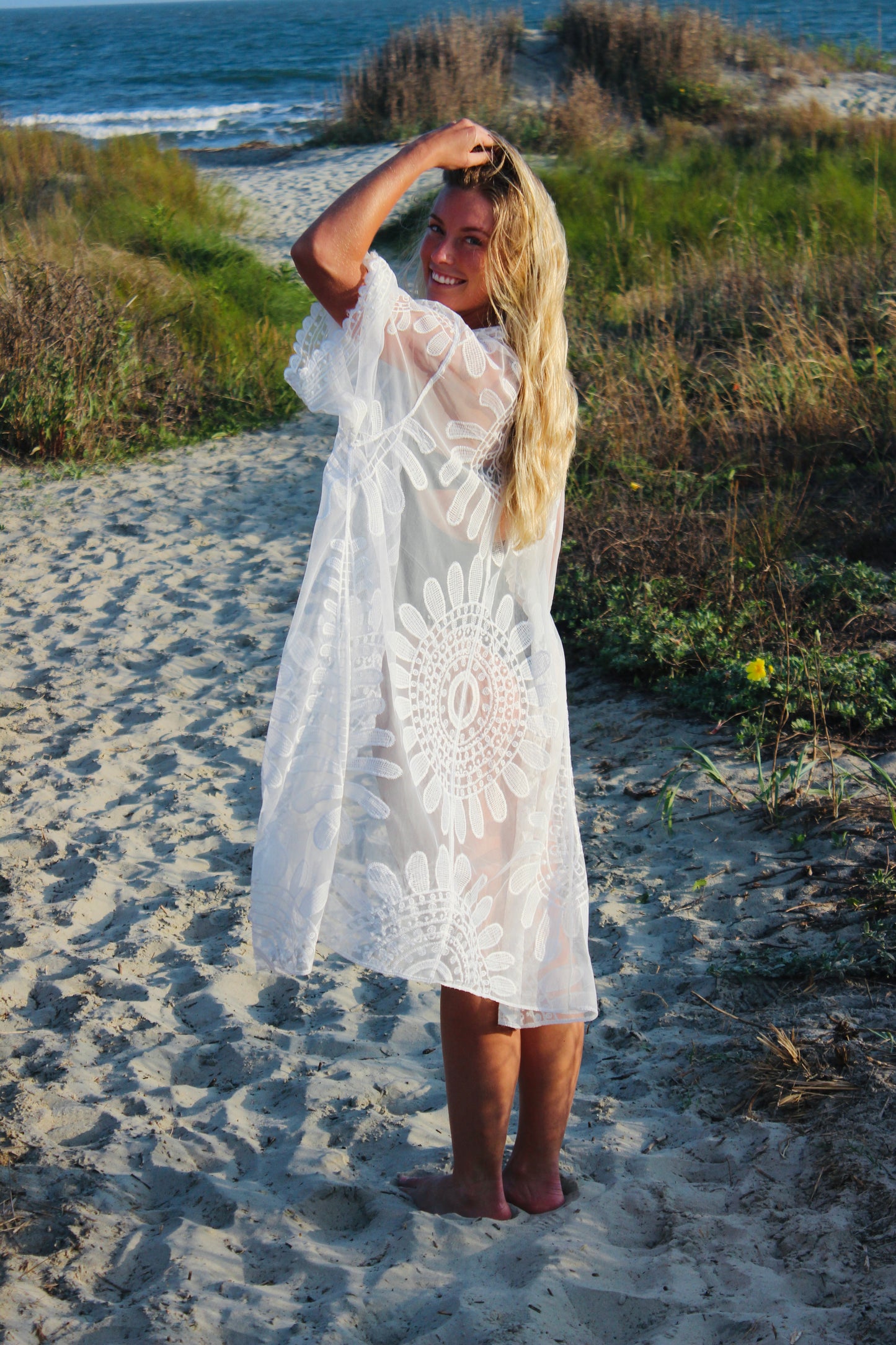 David and Young | Lace Robe, OS