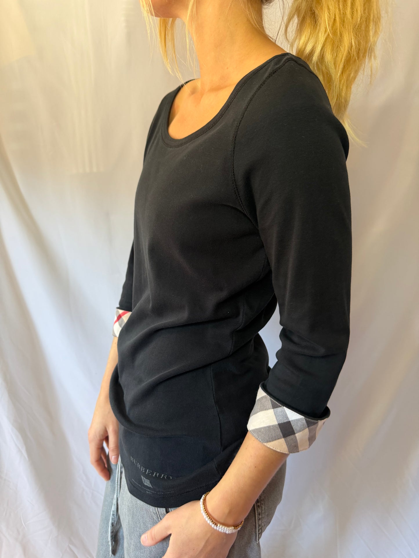 Burberry | Patterned Long Sleeve Top, L