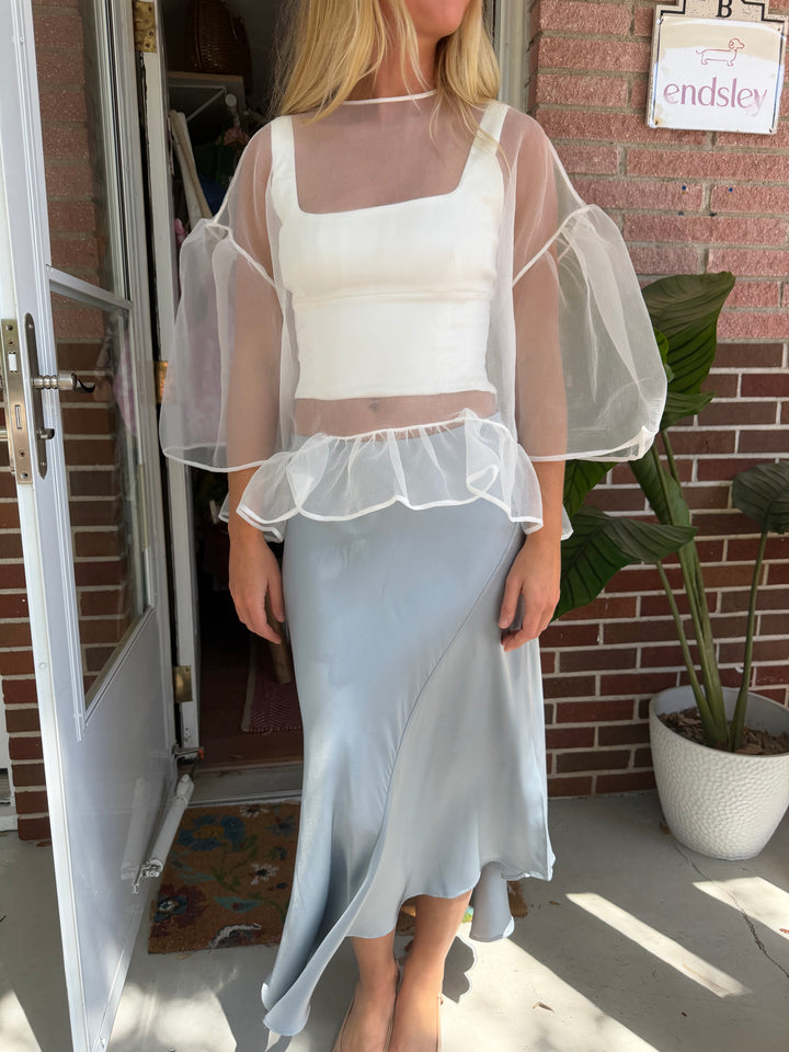 Esthe | Oversized Organza Top, S
