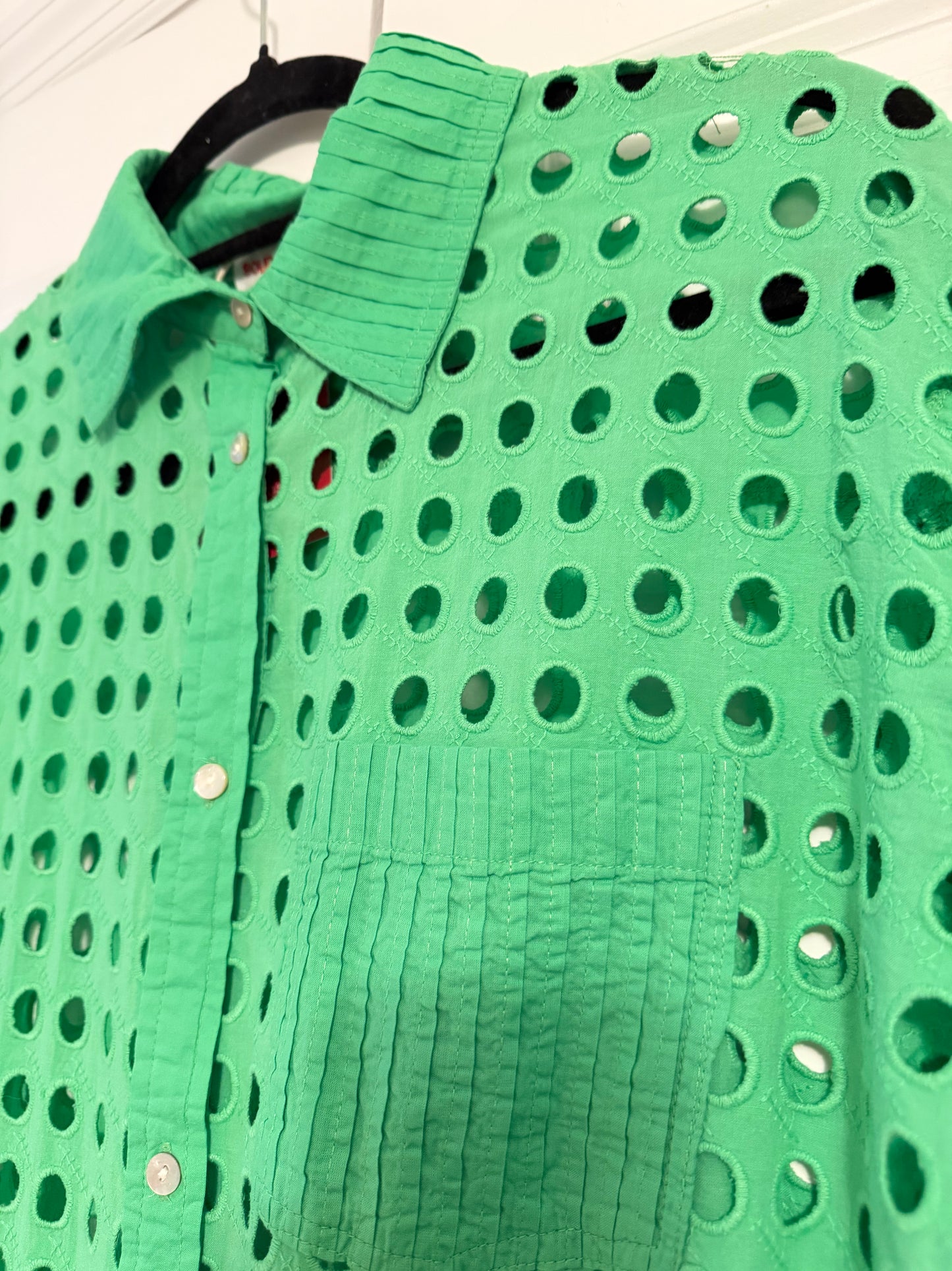 Solid & Striped | Green Button Down, M