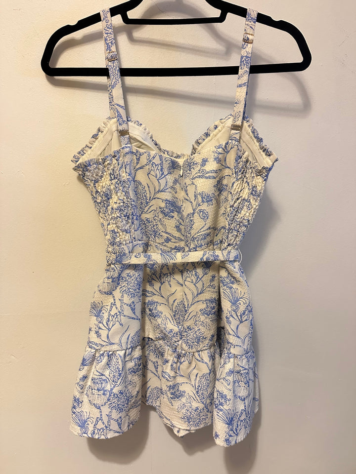 Amanda Uprichard | Light Blue Patterned Dress