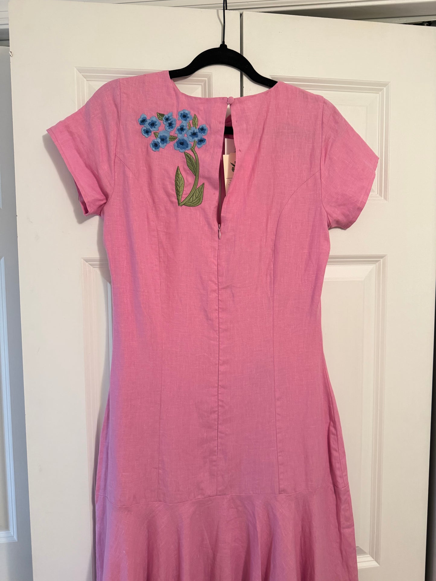 Fanm Mon | Barbara Linen Plum Dress, S