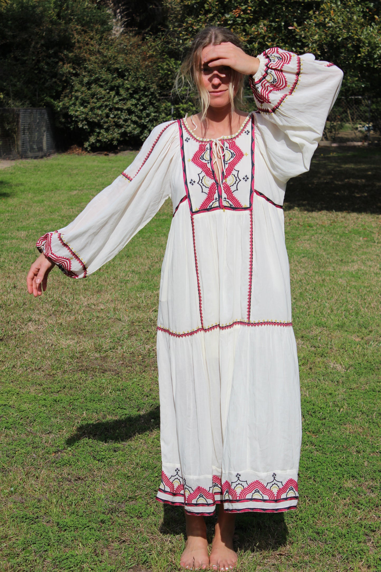 Free People | Boho Long Sleeve Maxi Dress, XS