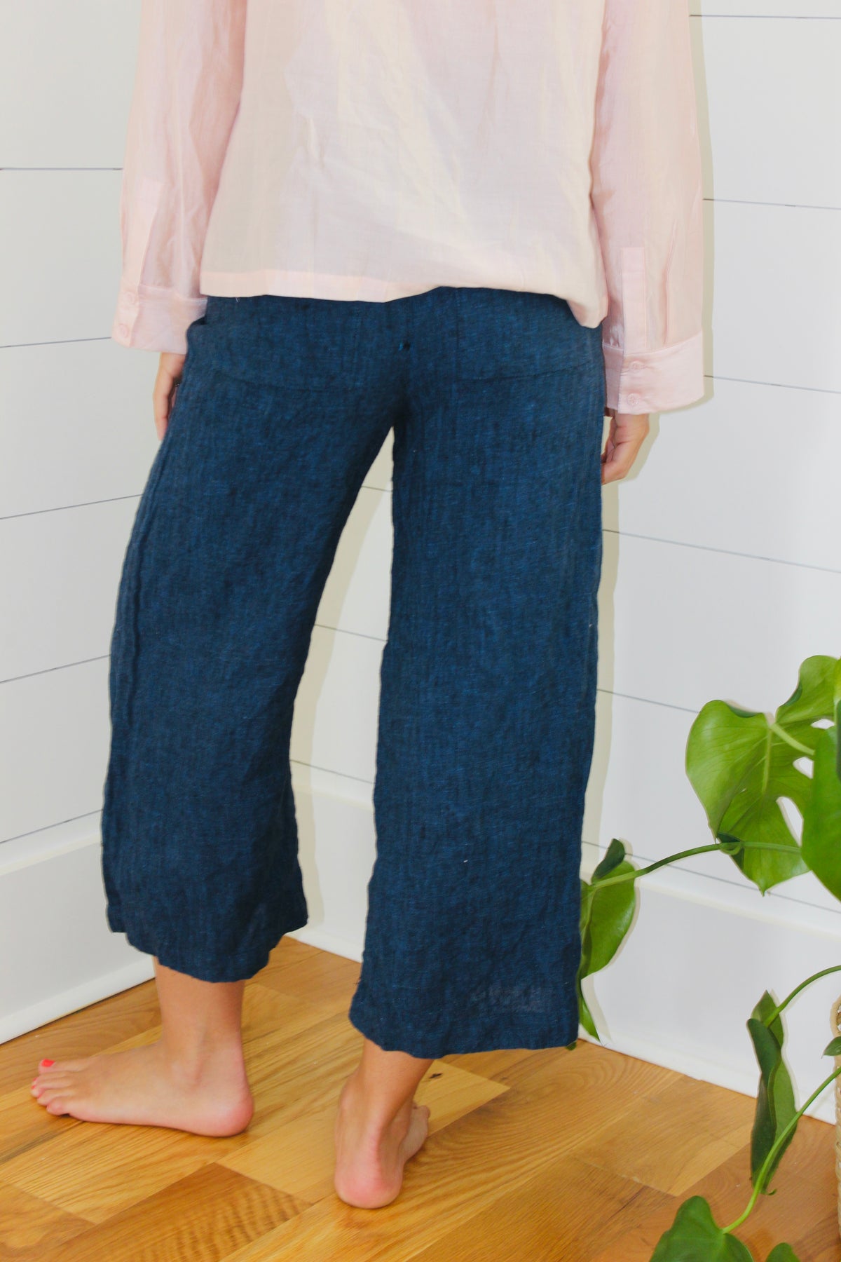 Zara | Linen Capri Pants, XS